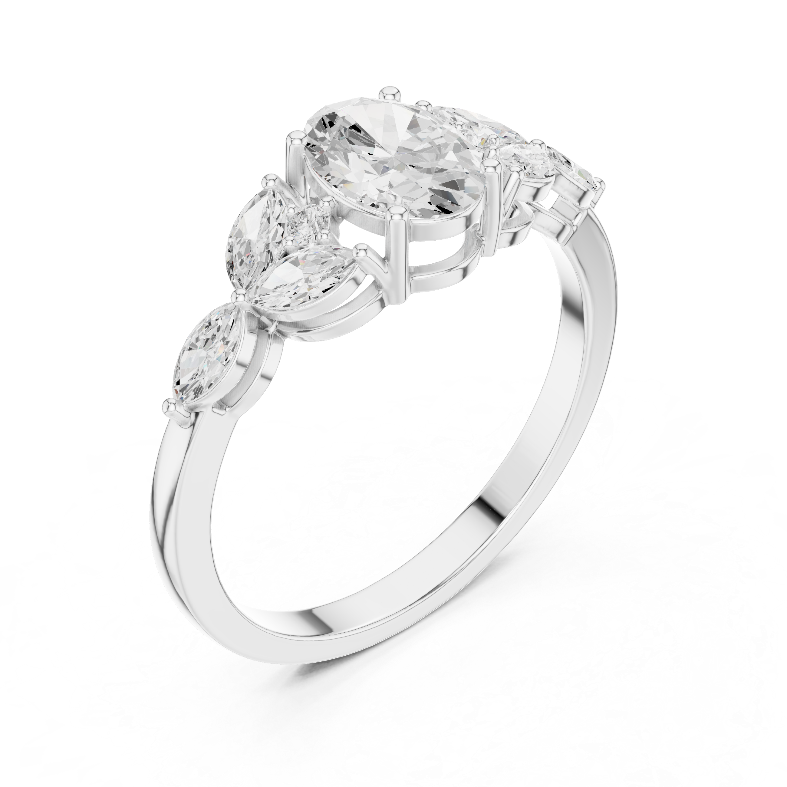 Minimal gold ring with smooth modern design.