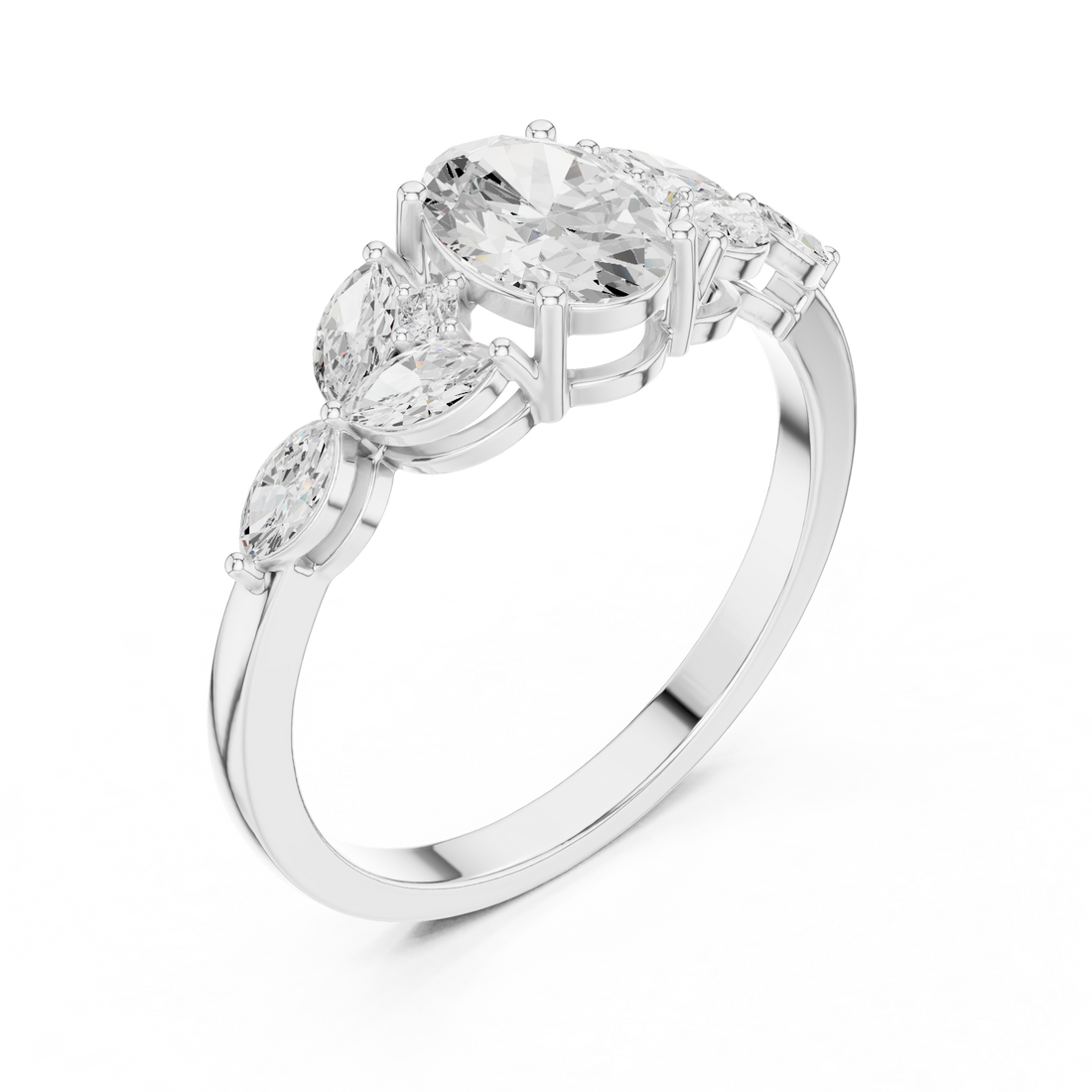 Minimal gold ring with smooth modern design.