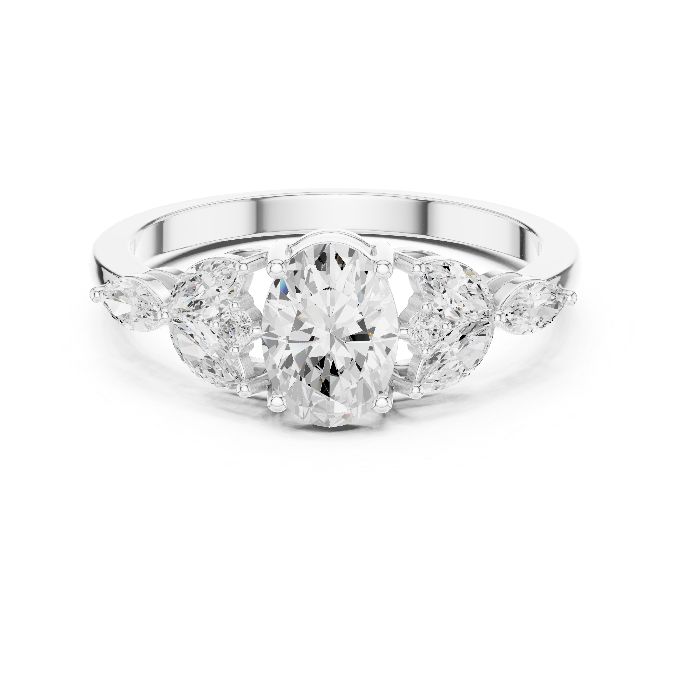 Elegant wedding band with polished finish.