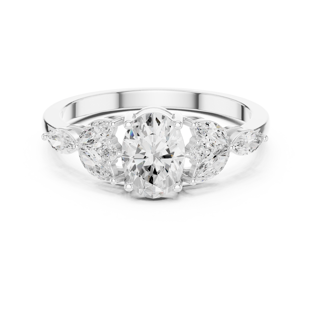 Elegant wedding band with polished finish.
