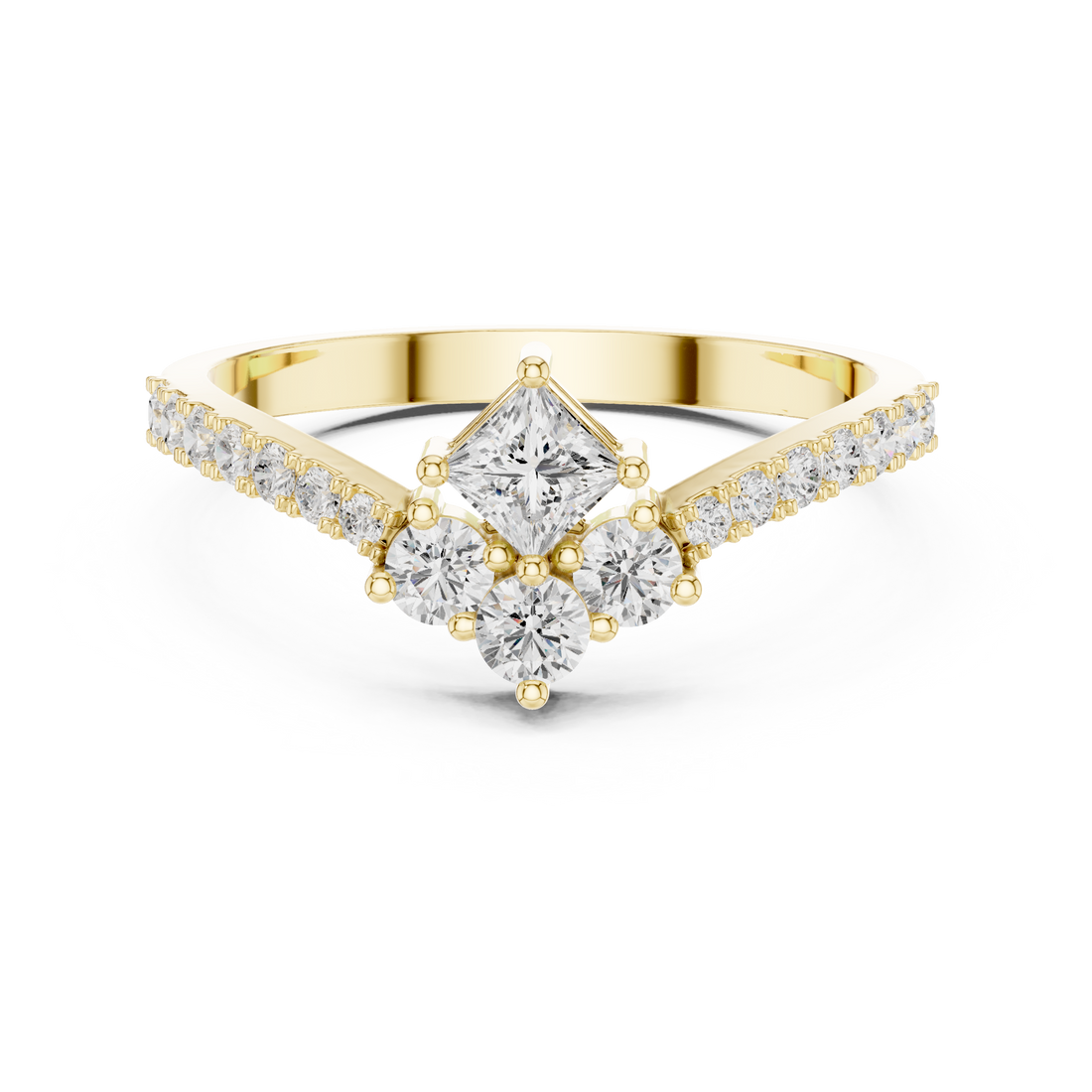 Slim gold toe ring with modern touch.
