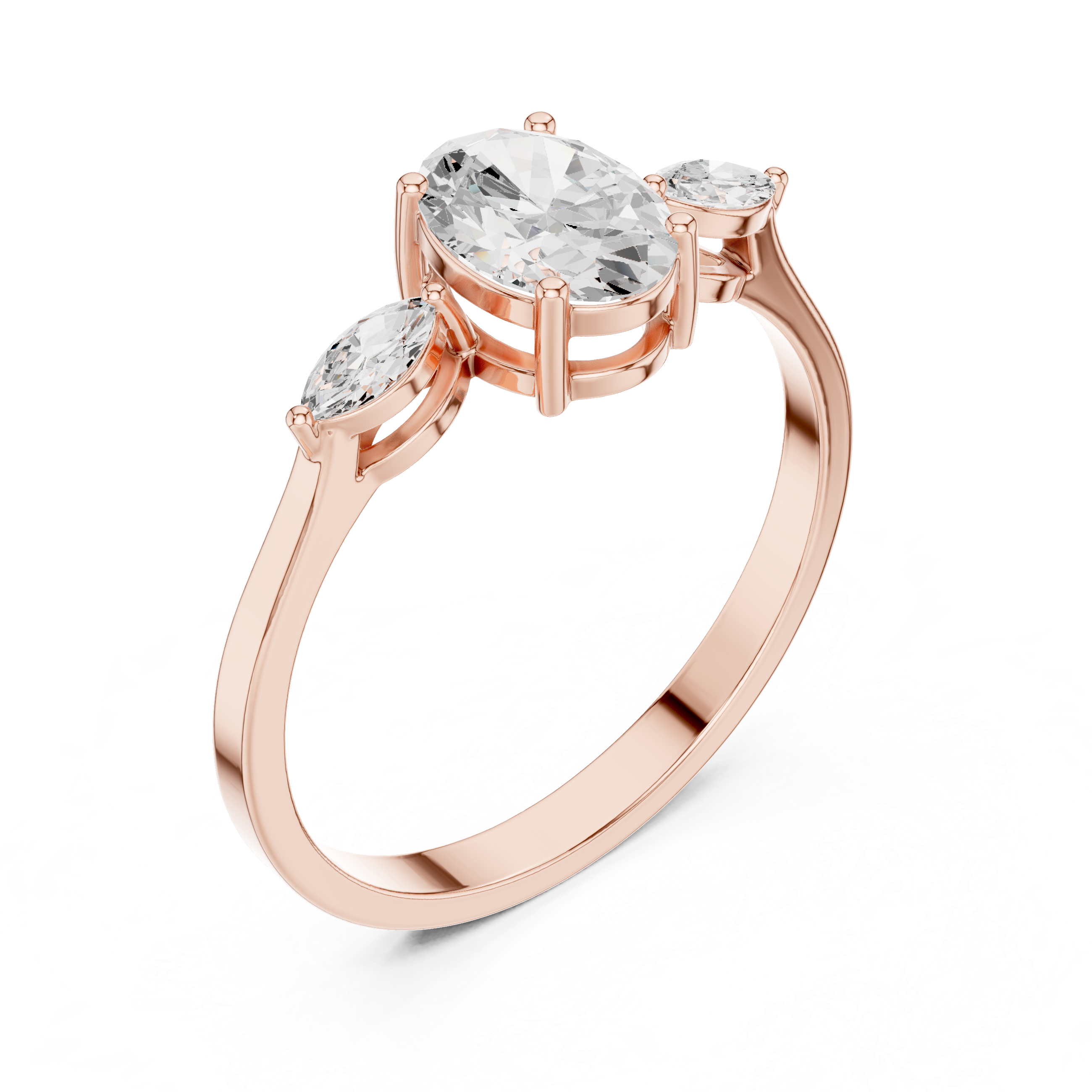 Diamond halo earrings with bright shine.