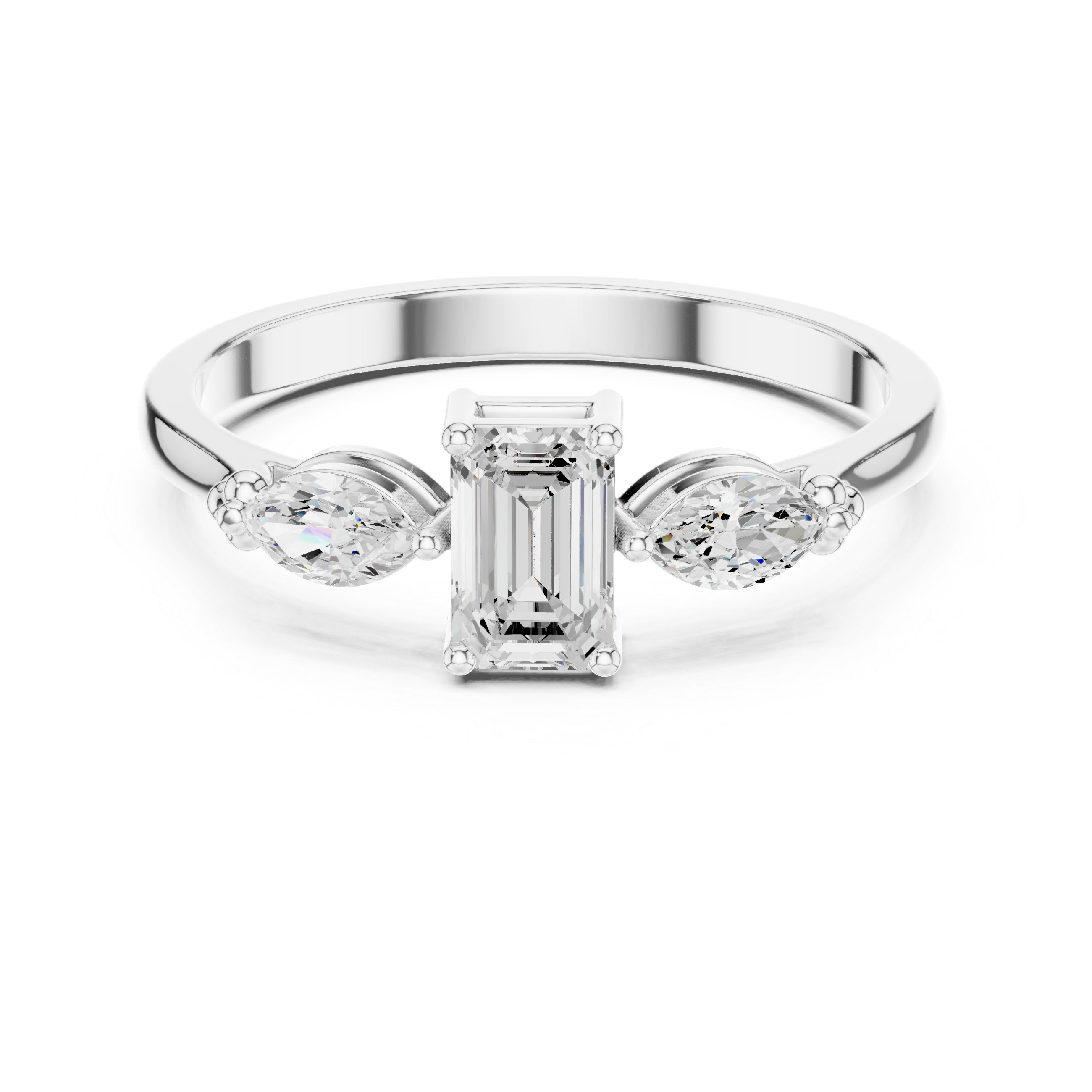 Modern twisted band ring with stylish design.