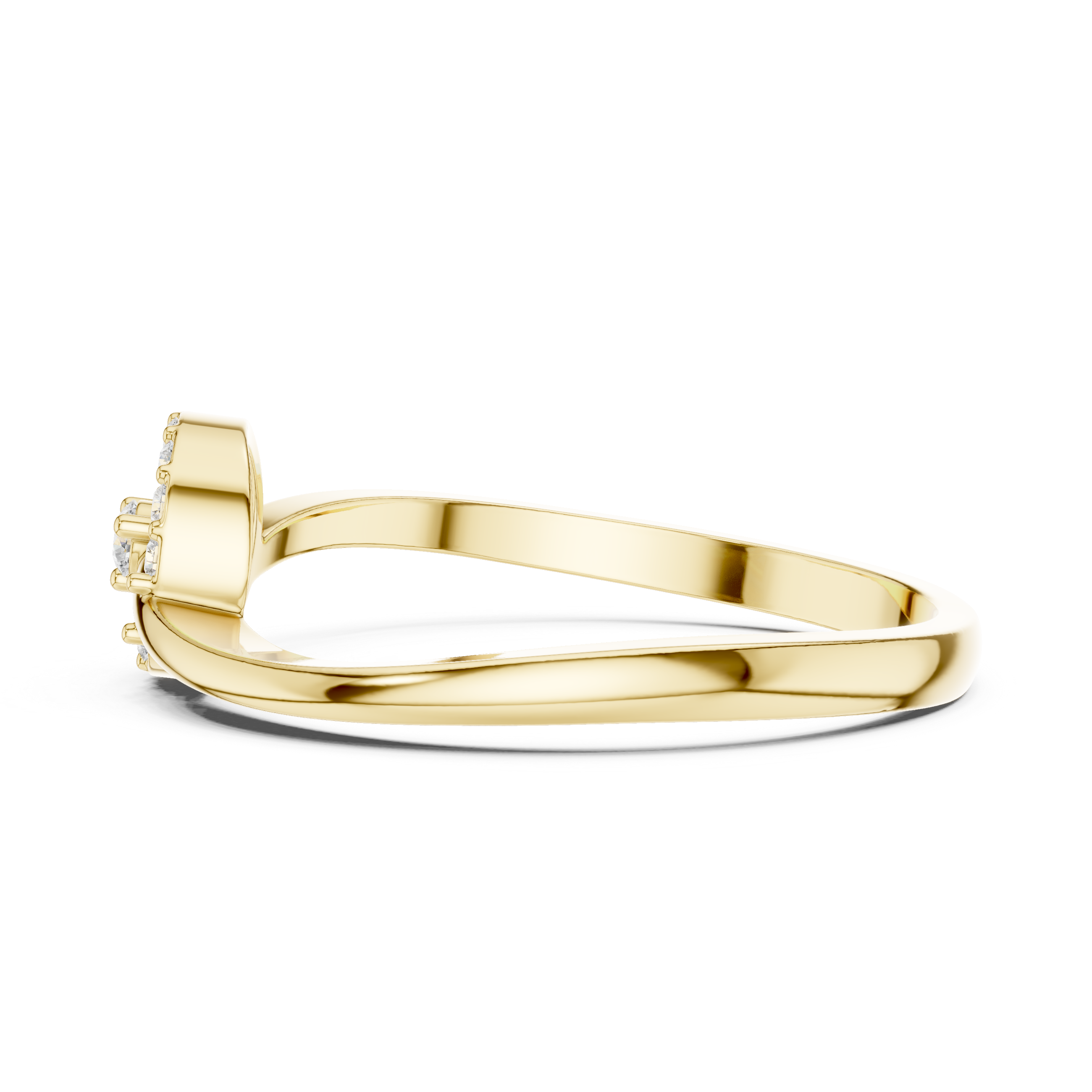 Smooth toe ring with polished metal finish.