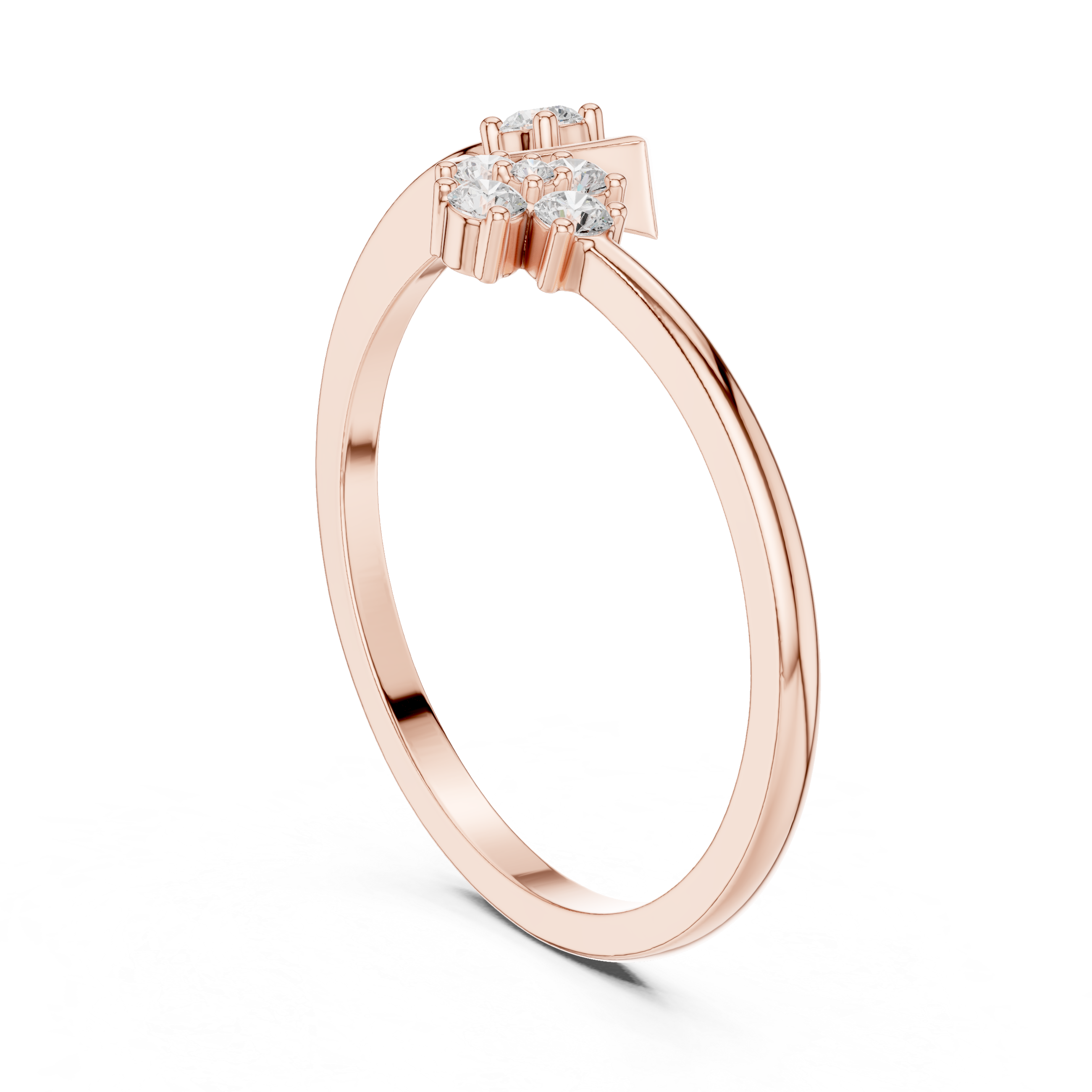 Decorative gemstone toe ring with bright sparkle.