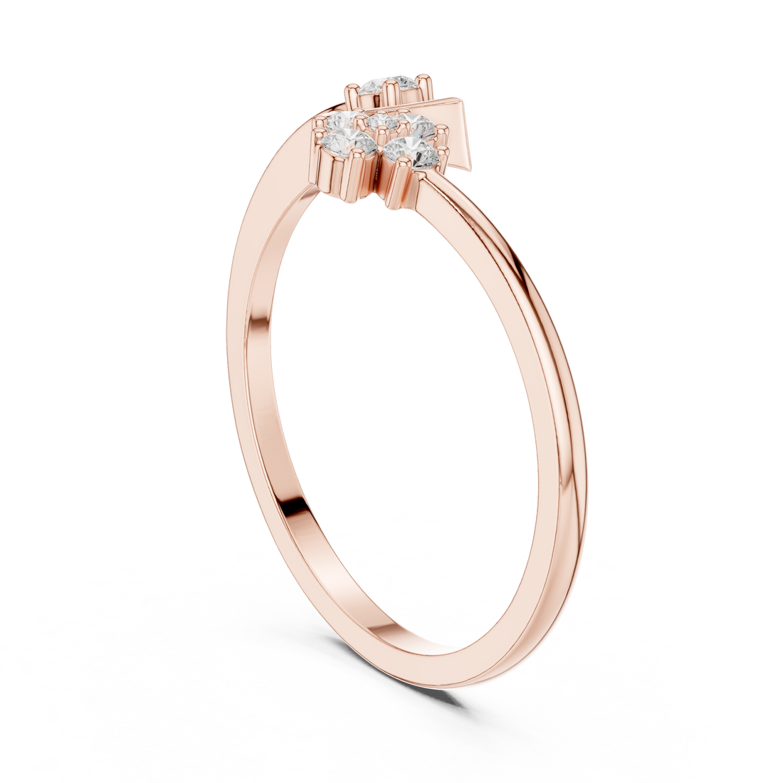 Decorative gemstone toe ring with bright sparkle.