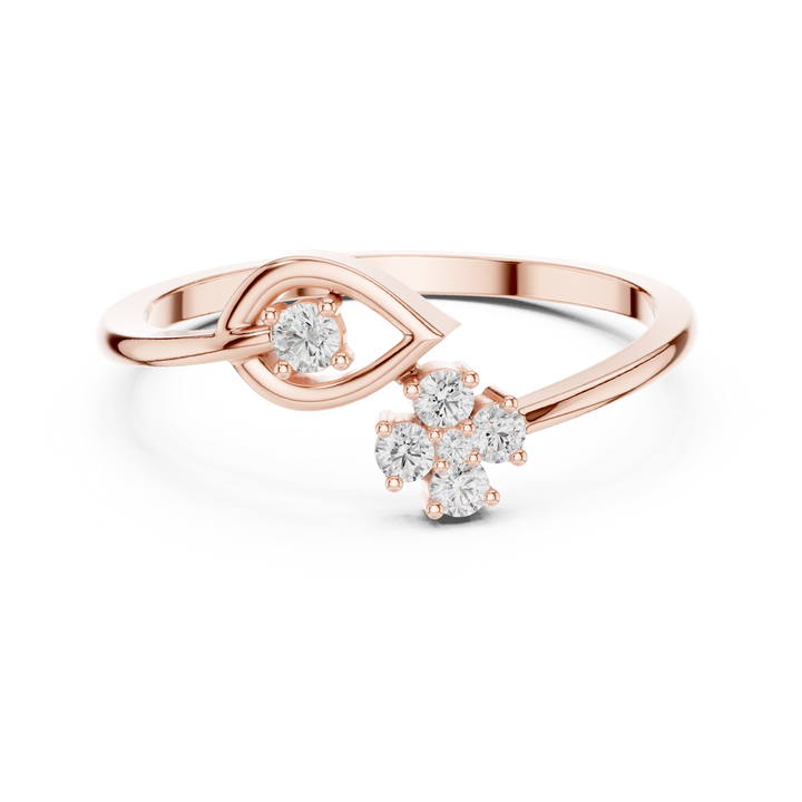Silver adjustable toe ring with modern design.
