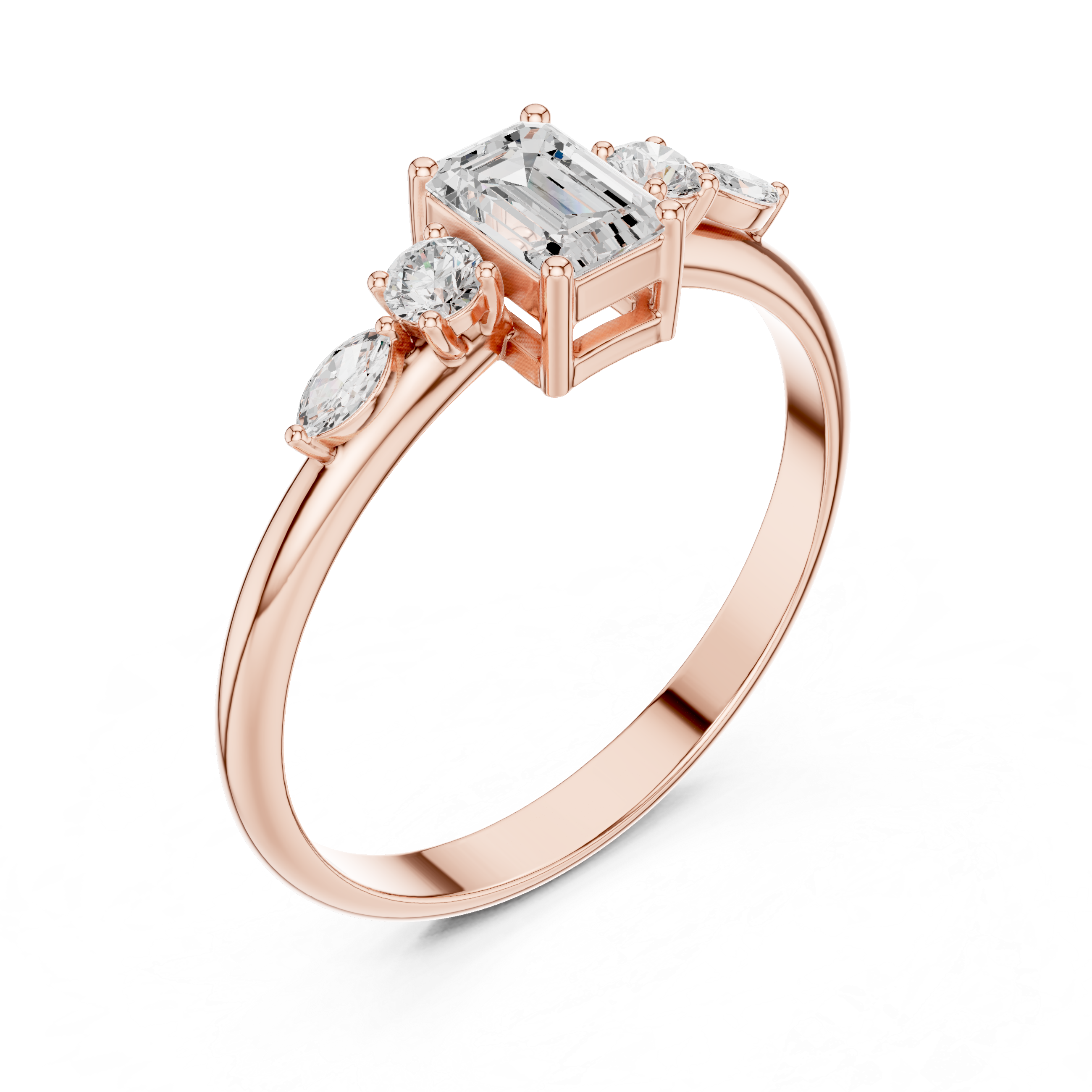 Anniversary band with gemstone detailing.
