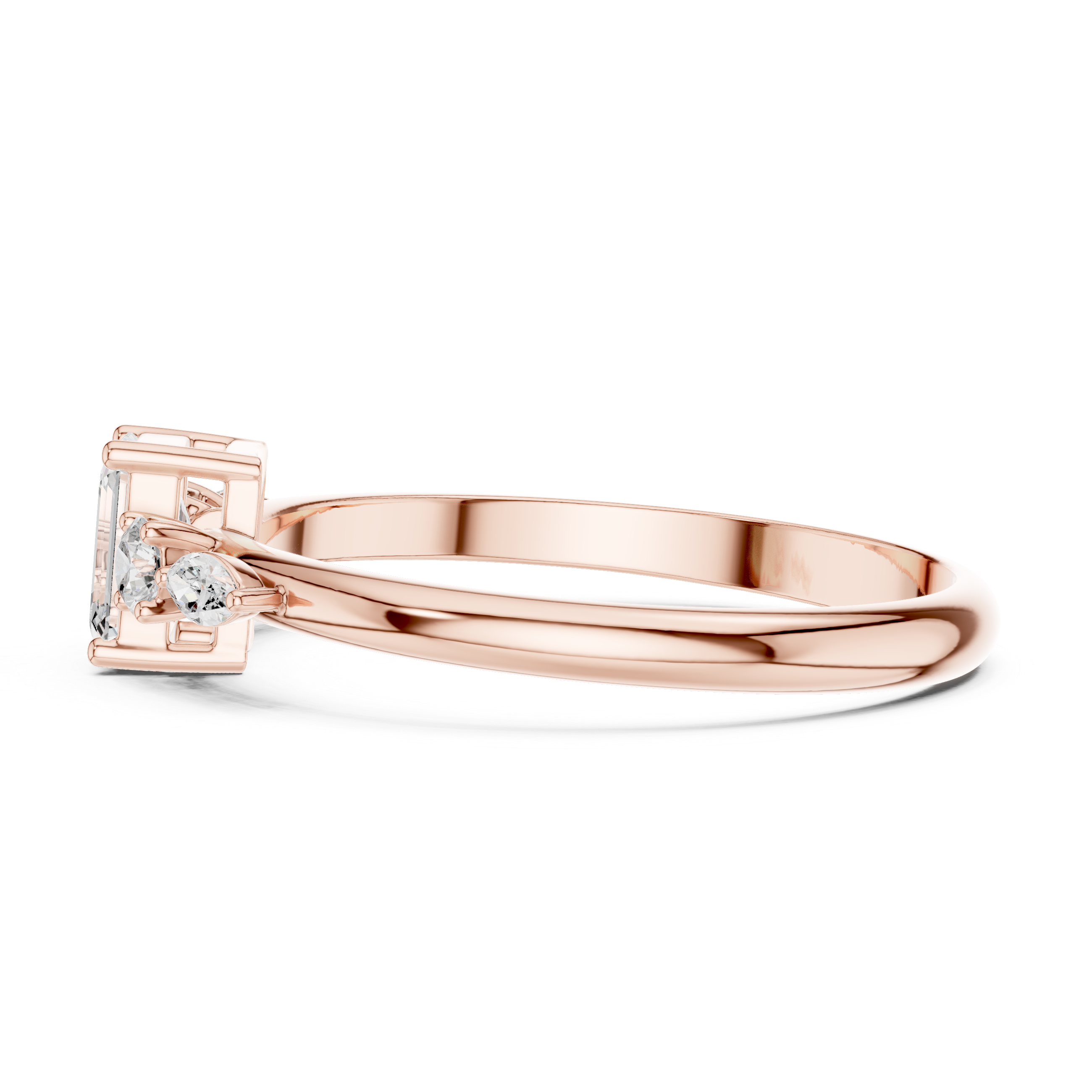 Promise ring with minimal modern design.