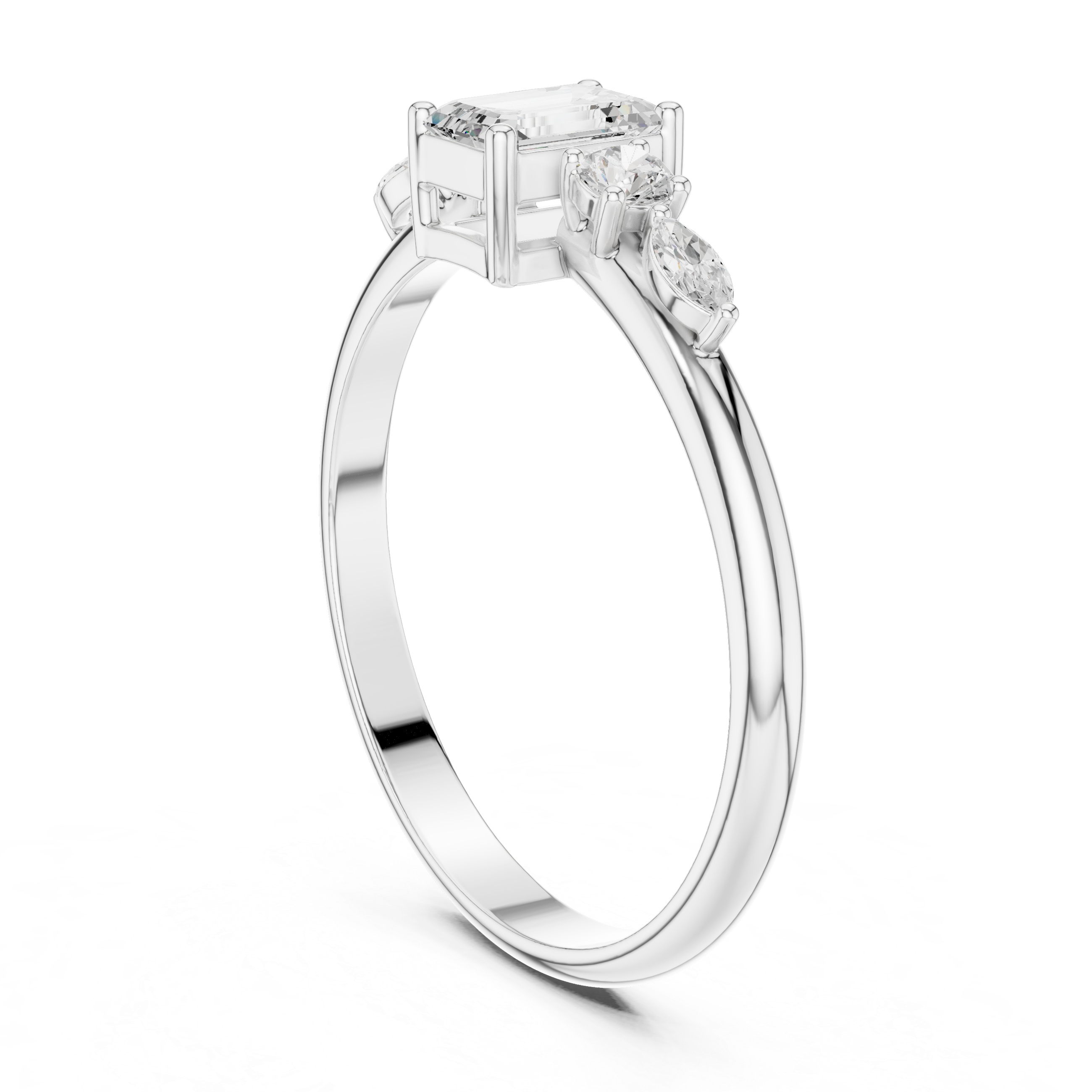Celebration ring with colorful gemstone accents.