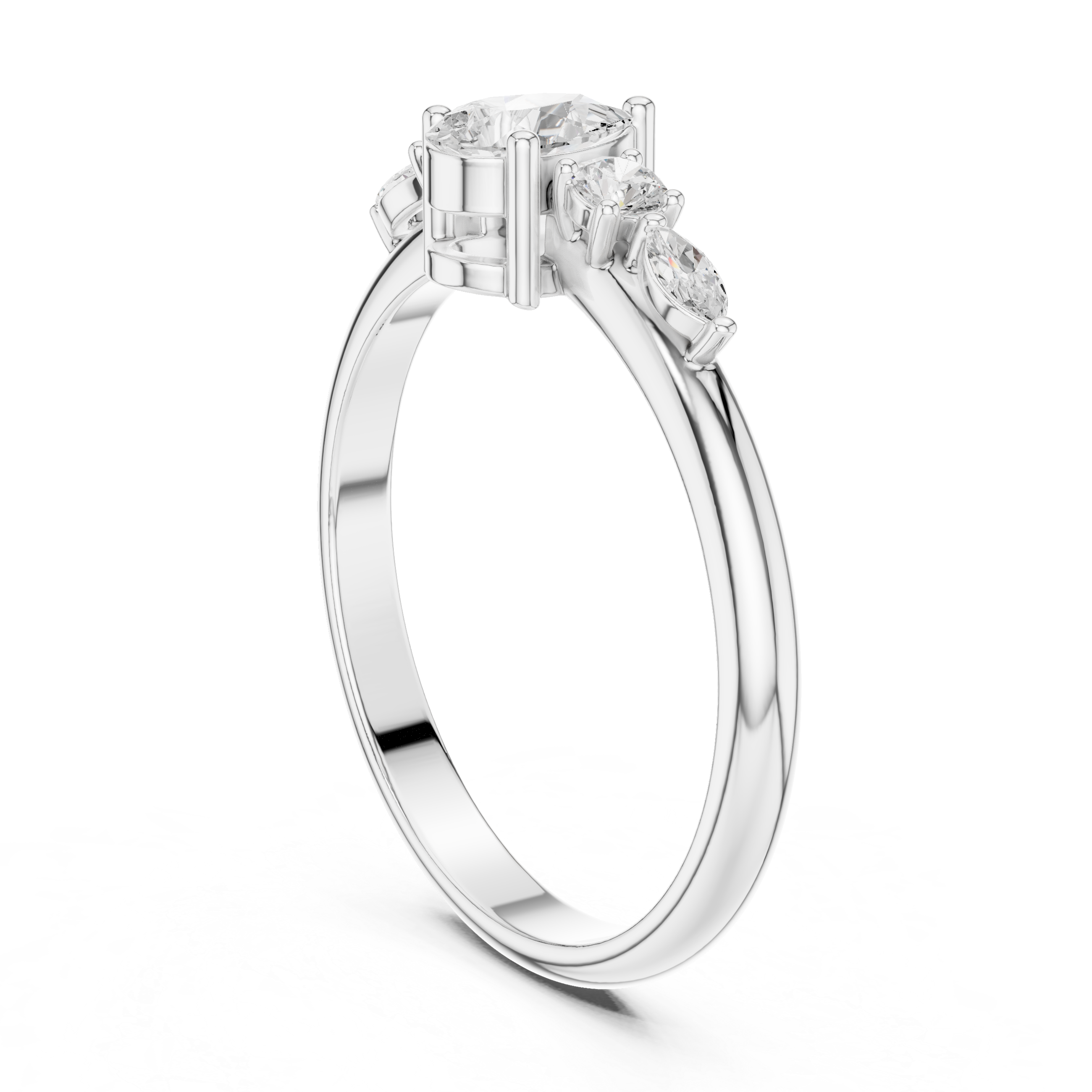 Diamond bangle with shimmering pavé stones.