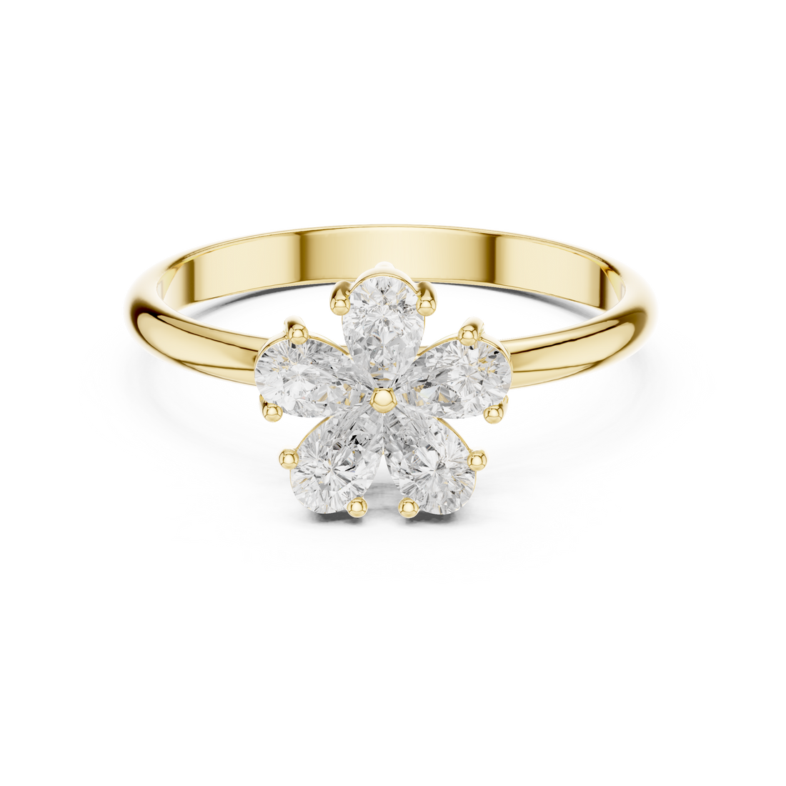 Smooth gemstone toe ring with bright sparkle.