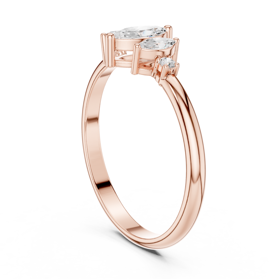 Adjustable toe ring with slim band design.