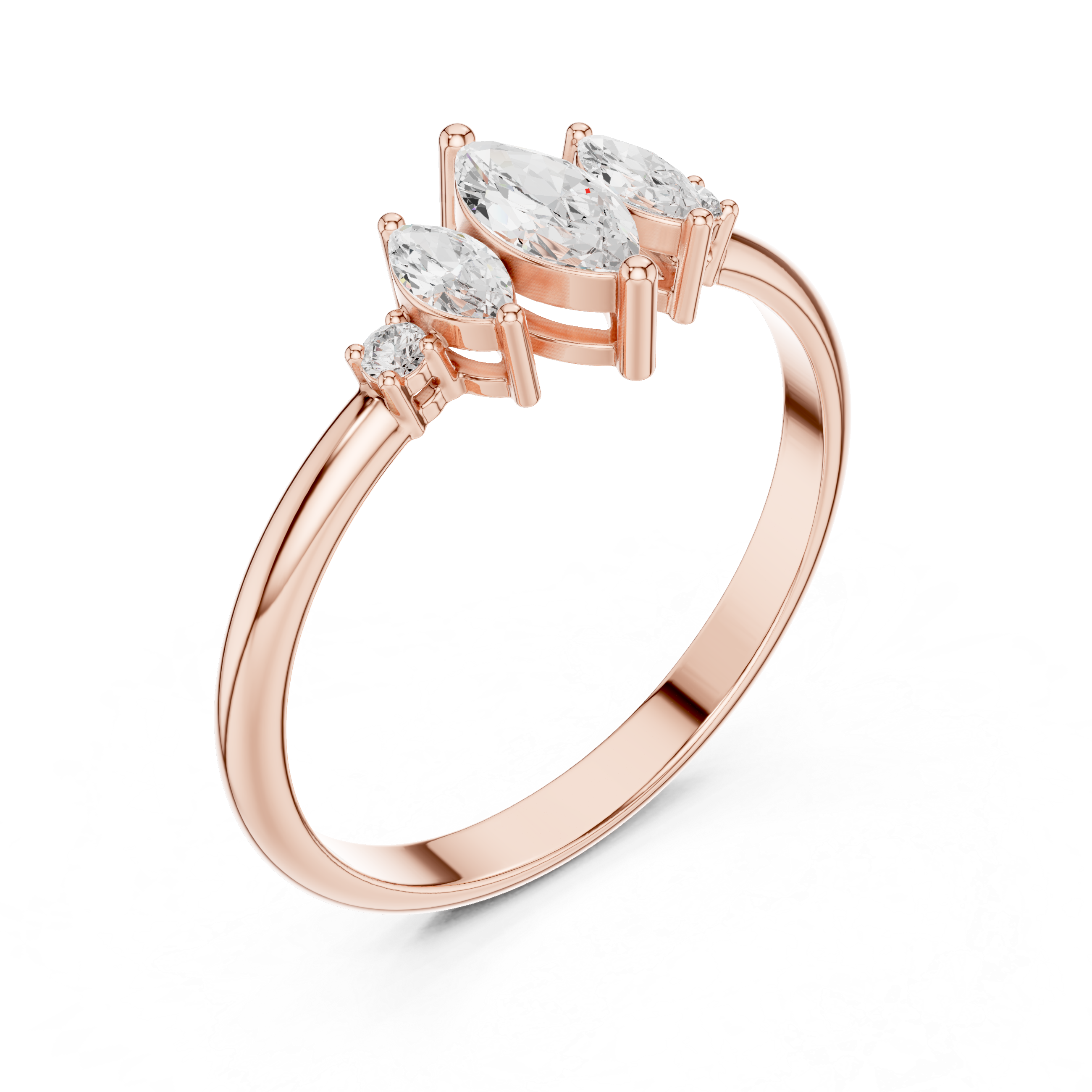 Floral carved toe ring with decorative pattern.