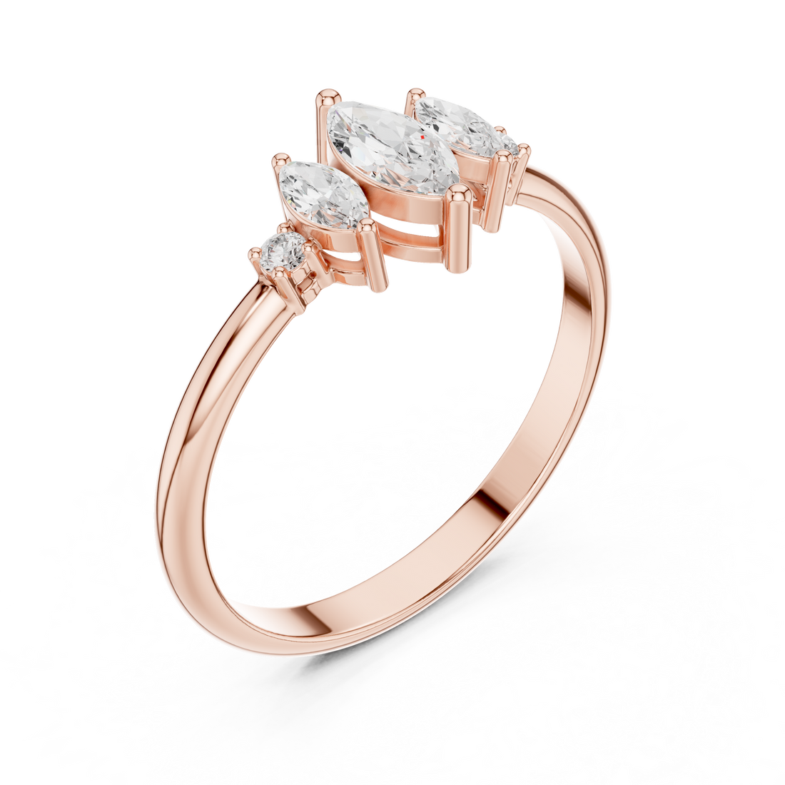 Floral carved toe ring with decorative pattern.