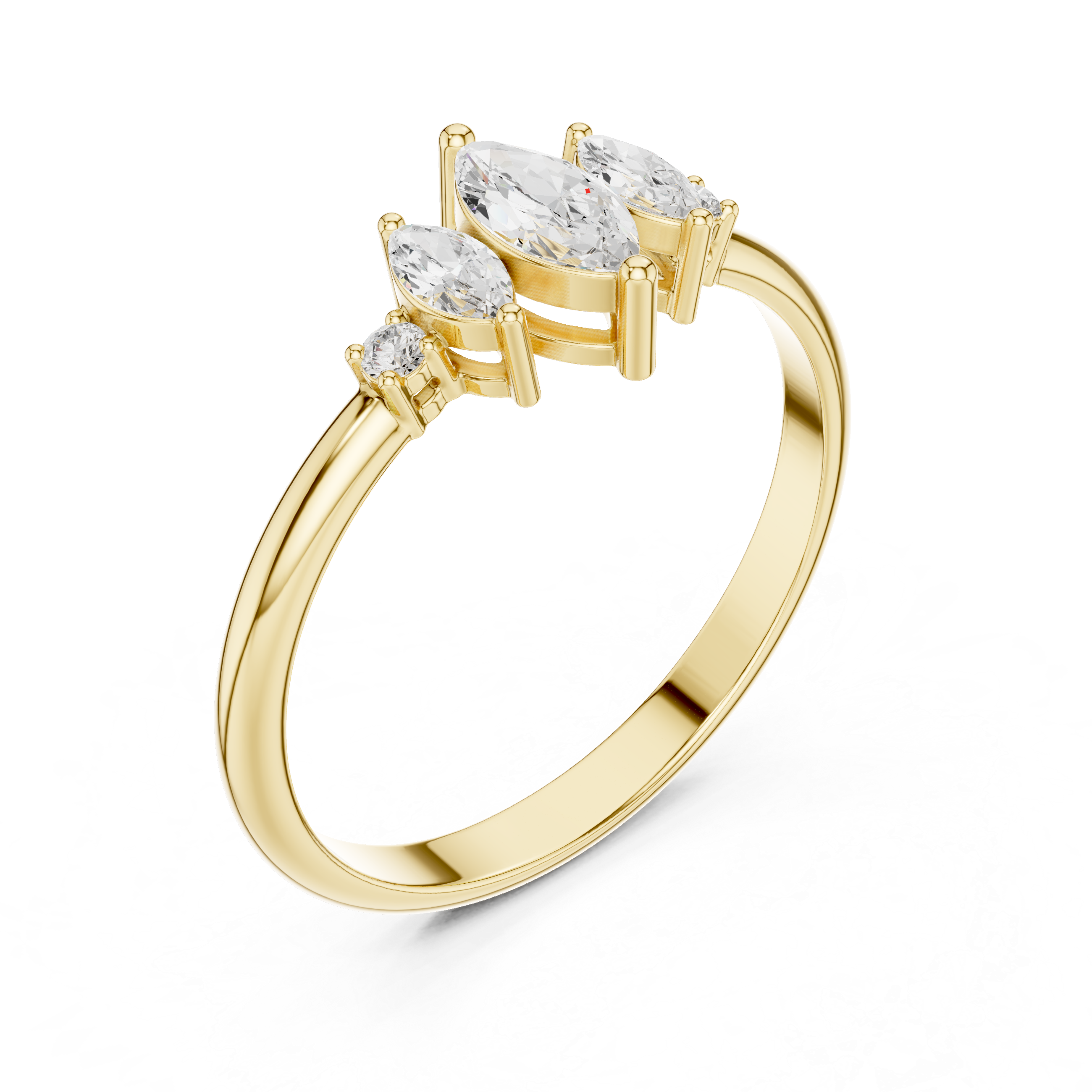 Gold hoop earrings with polished round finish.