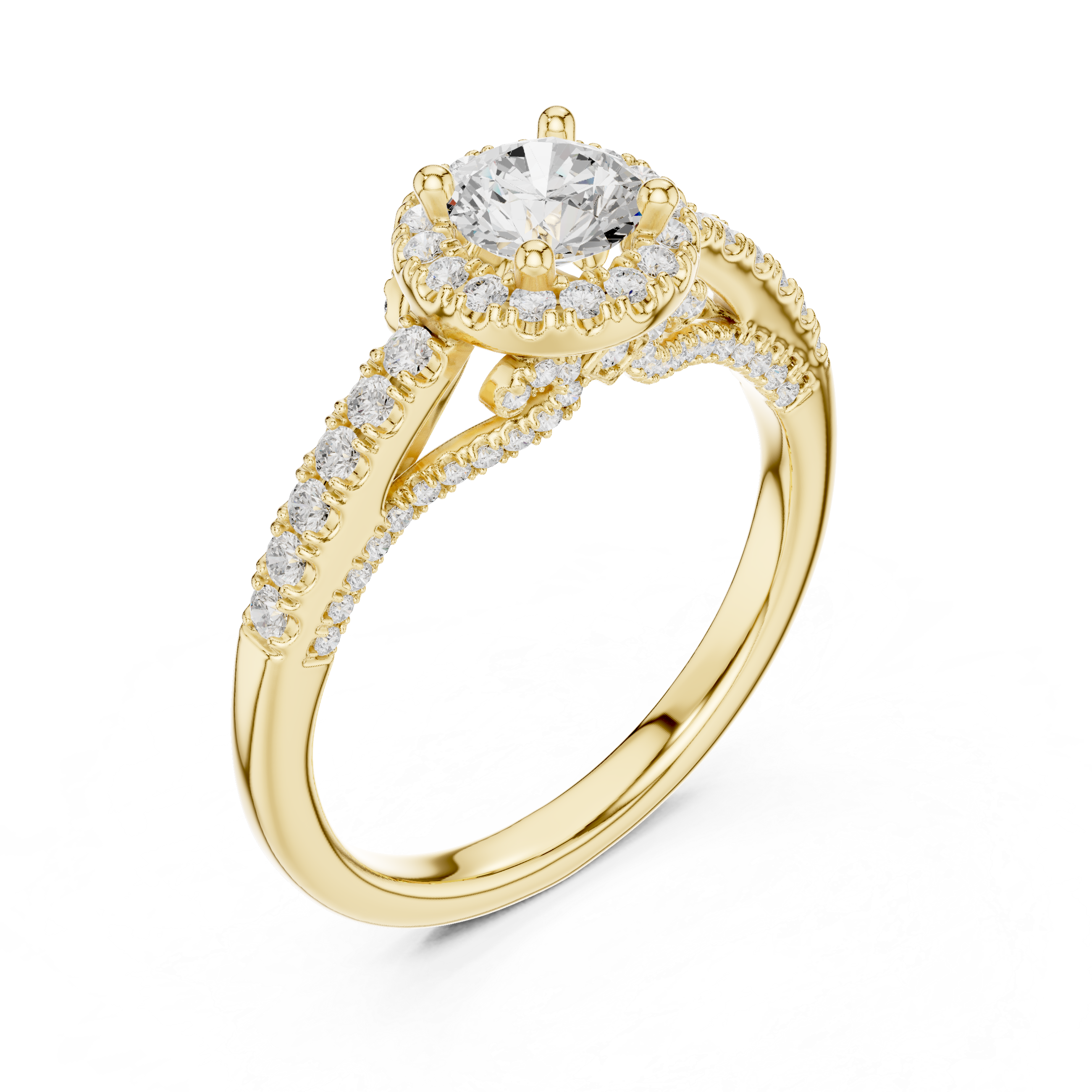 Sapphire gemstone ring with rich blue center.