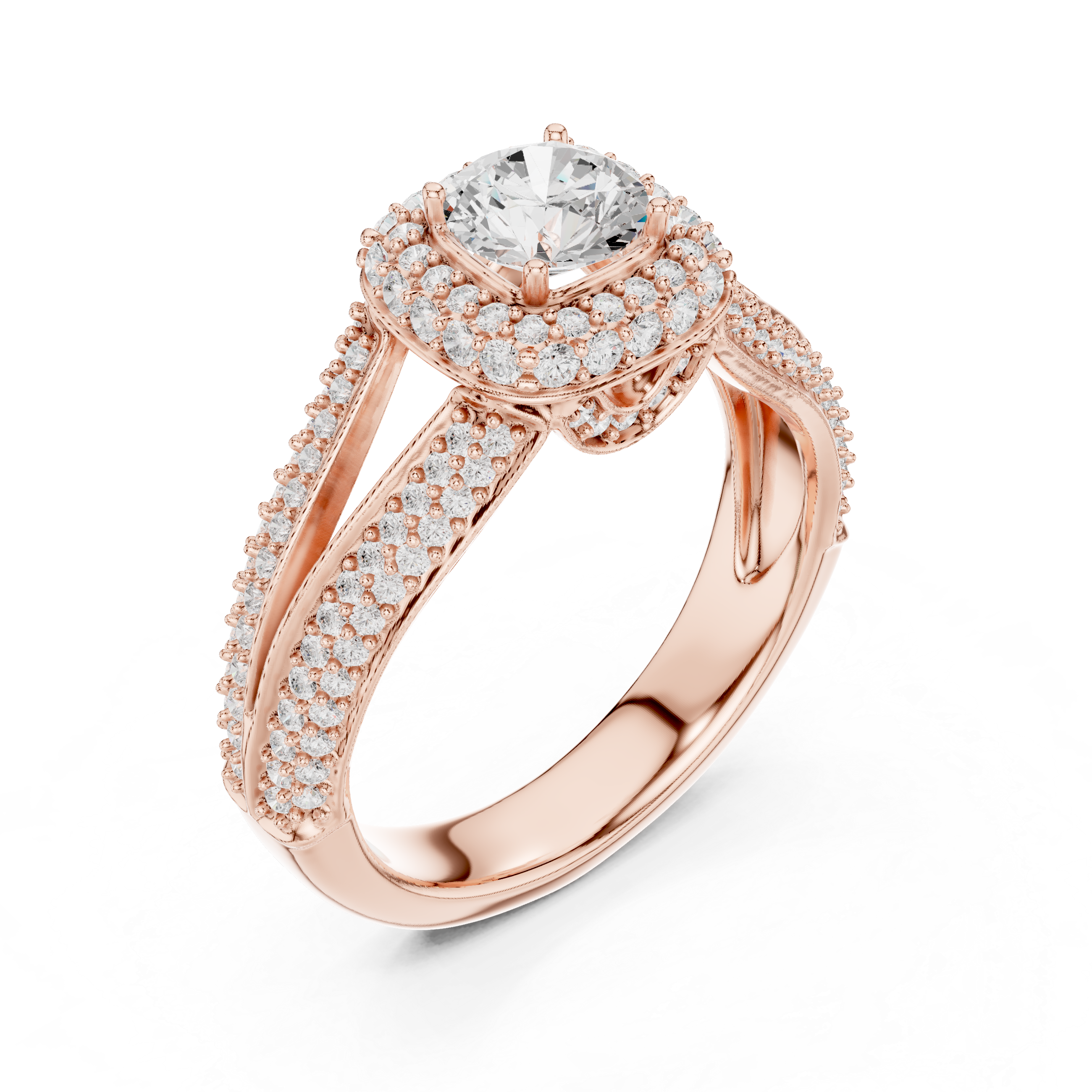 Men's diamond ring with bold style.