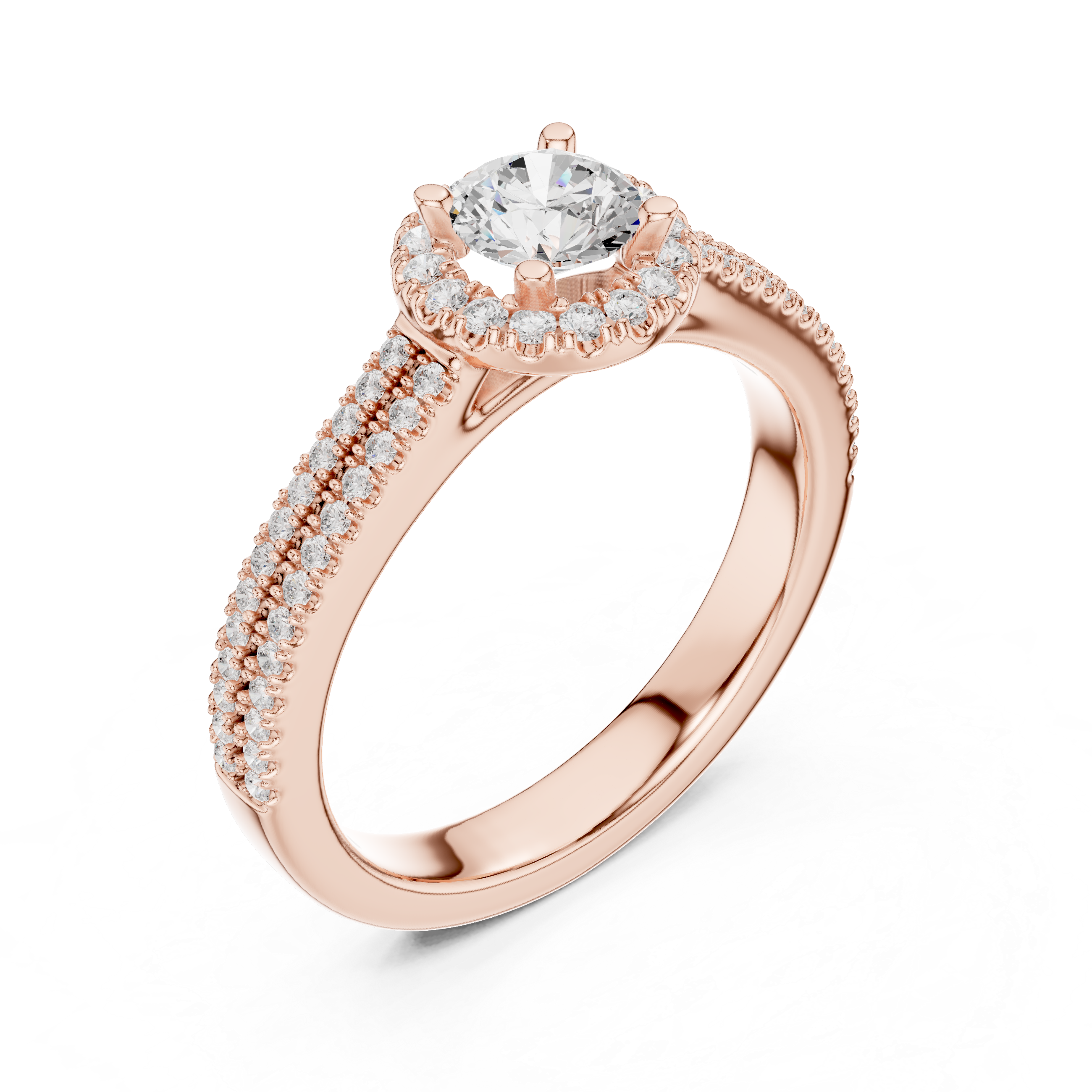 Designer sculptural ring with artistic style.