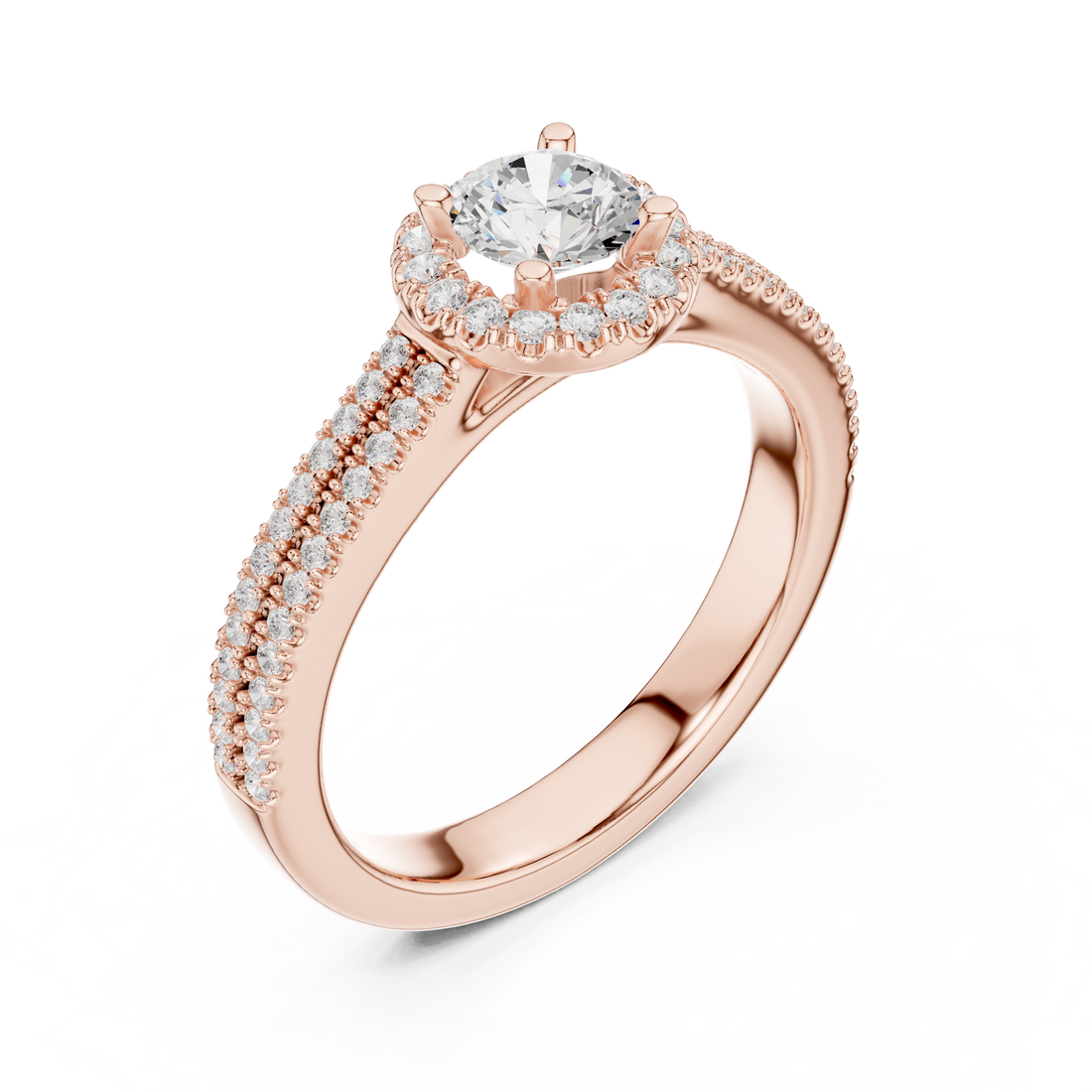 Designer sculptural ring with artistic style.