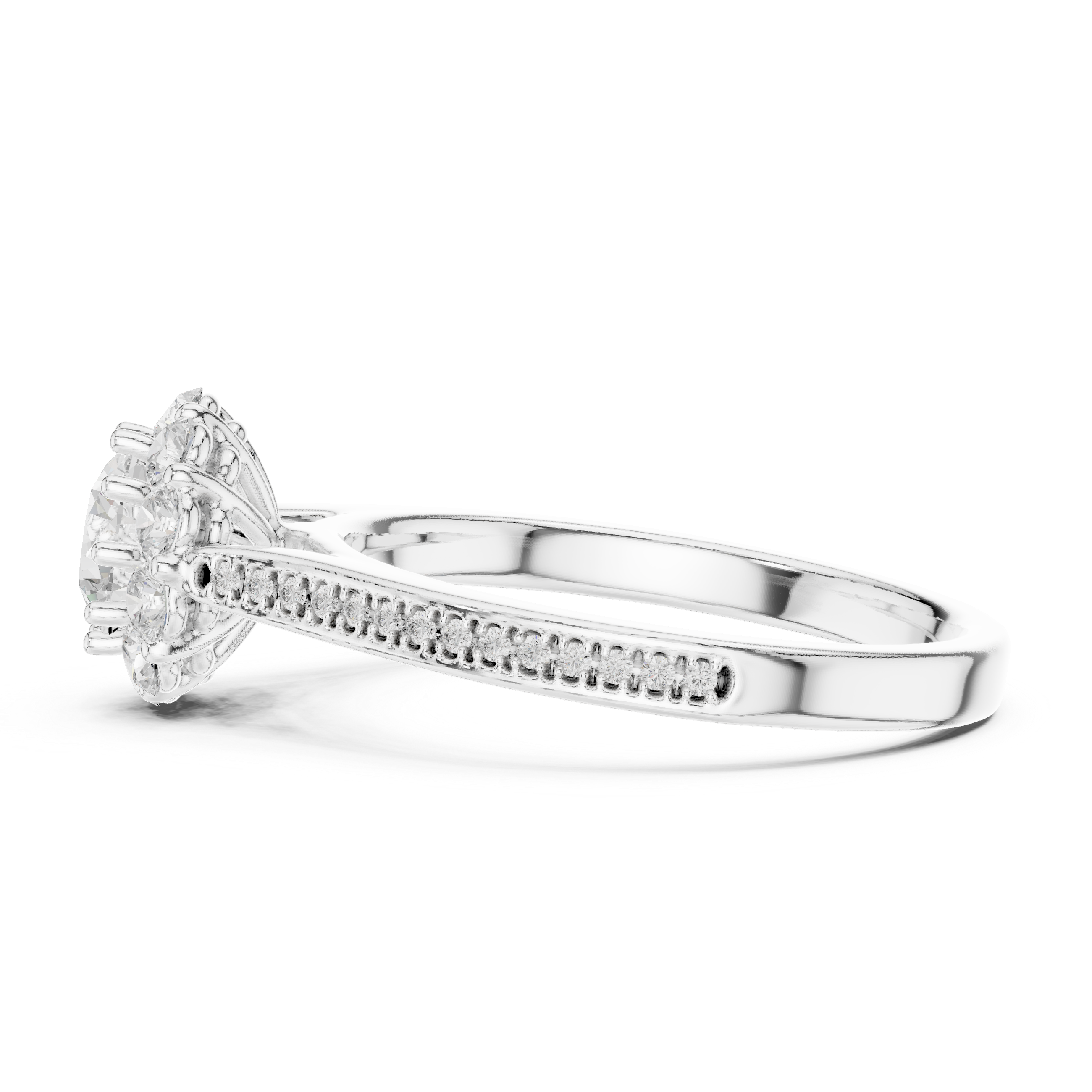 Bridal jewellery set with matching pieces.