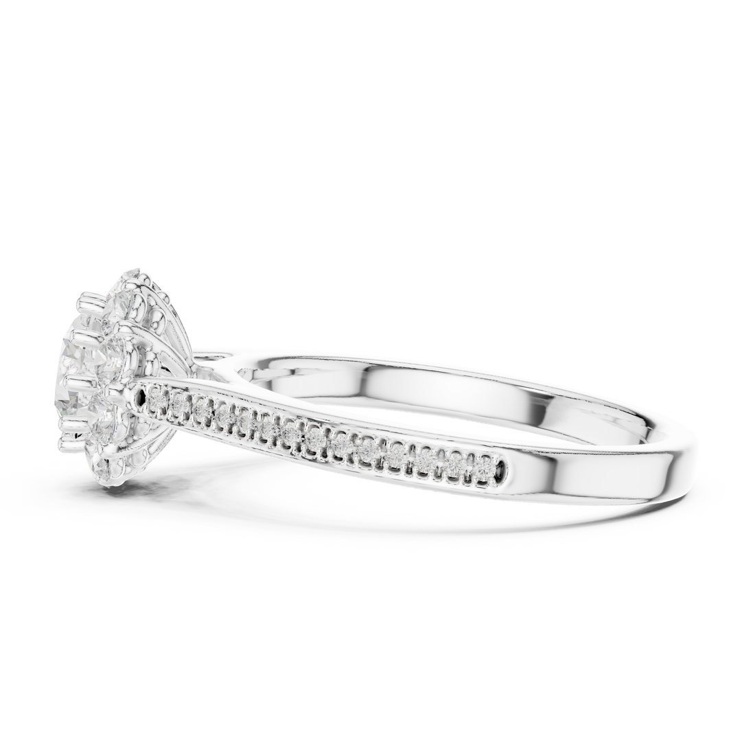 Bridal jewellery set with matching pieces.