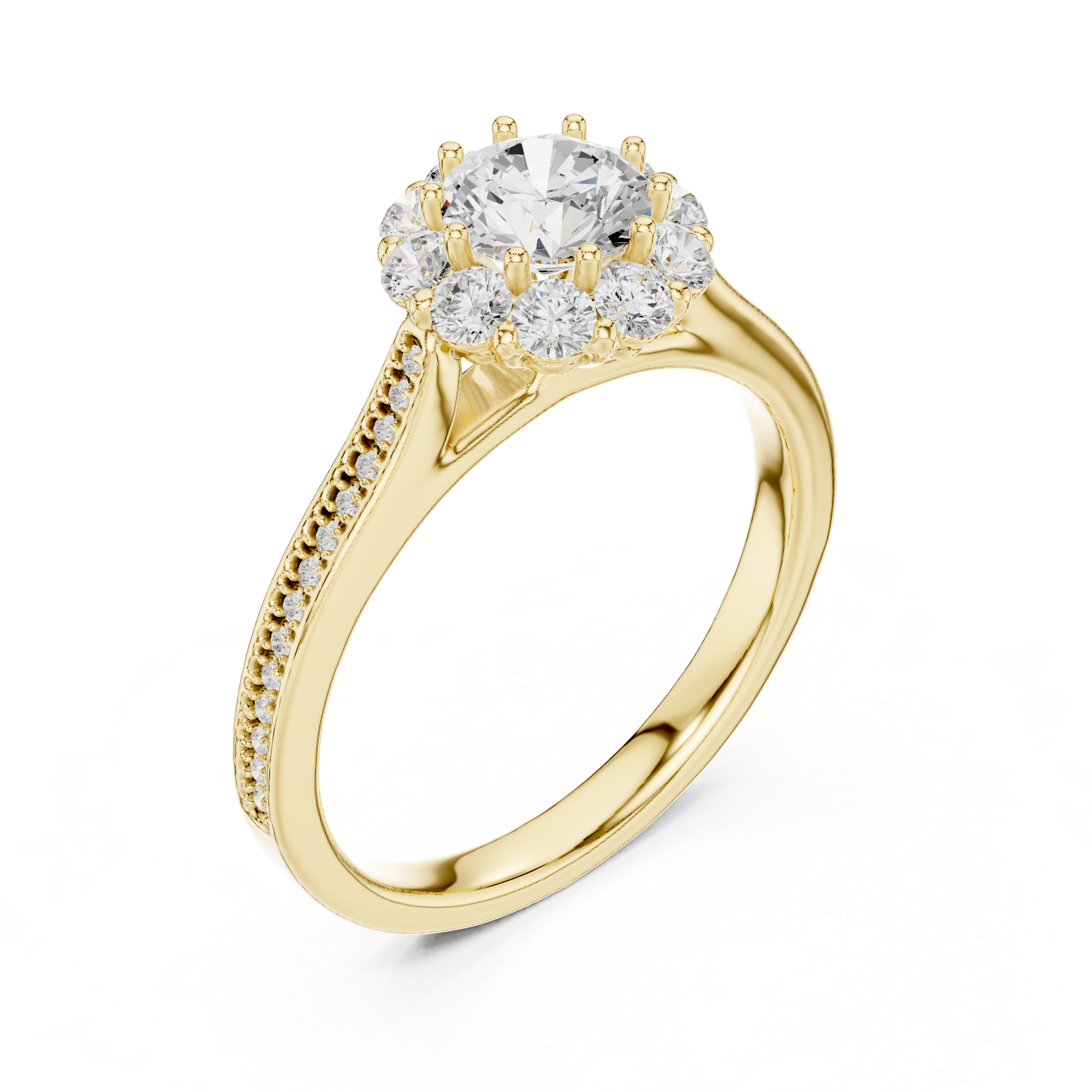 Diamond bridal set with luxury design.