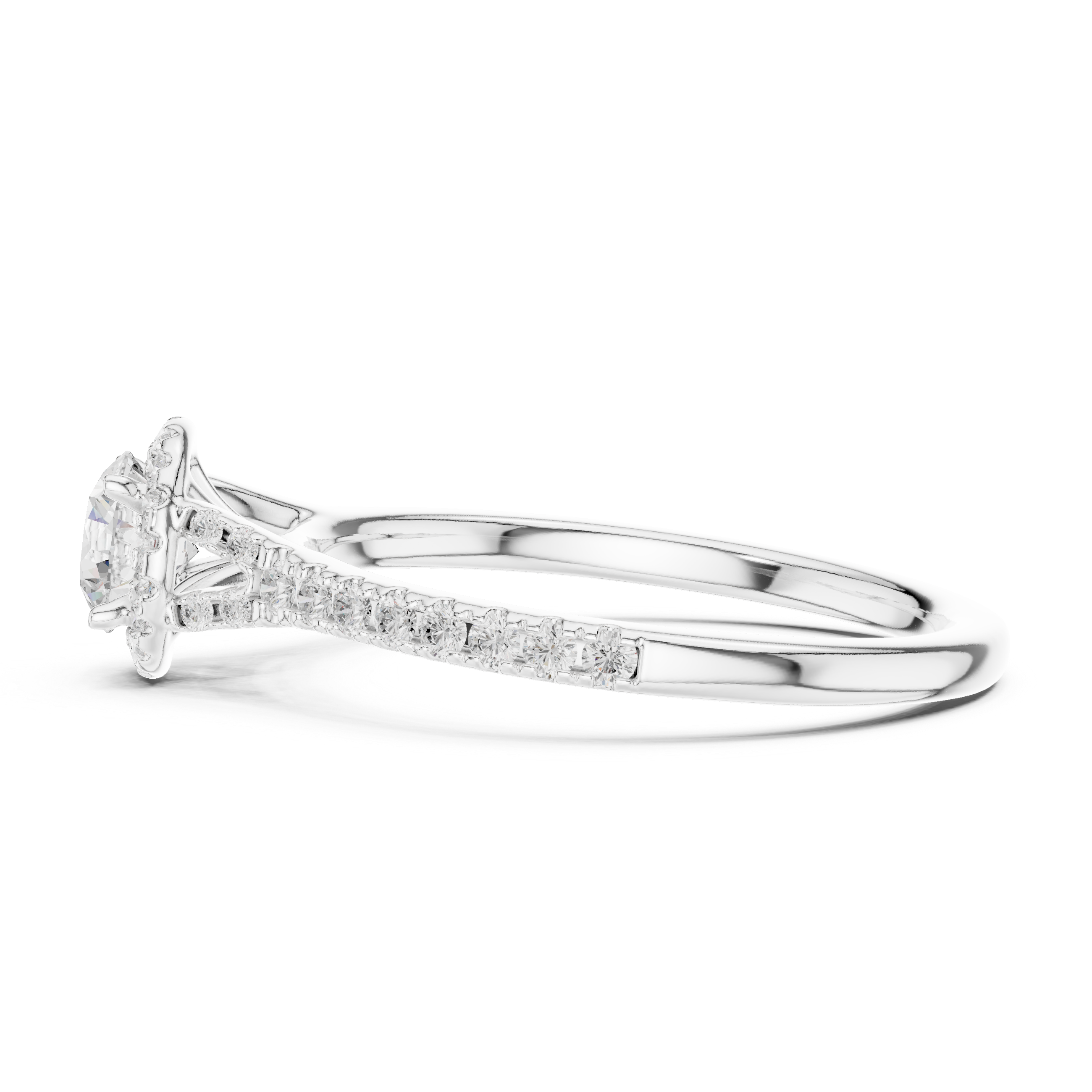 Anniversary ring with sparkling stones.