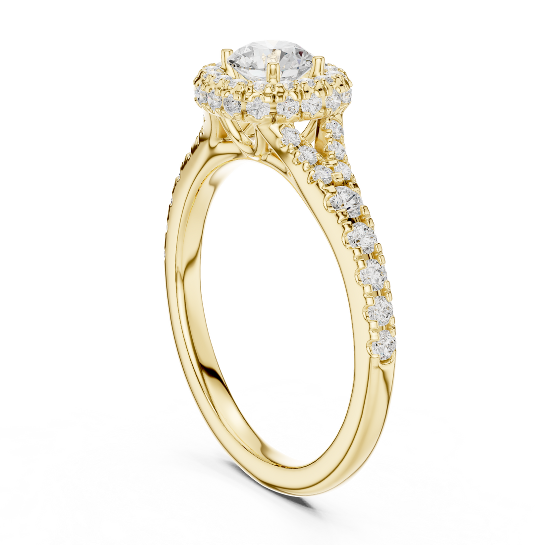 Diamond bangle with sparkling stones.
