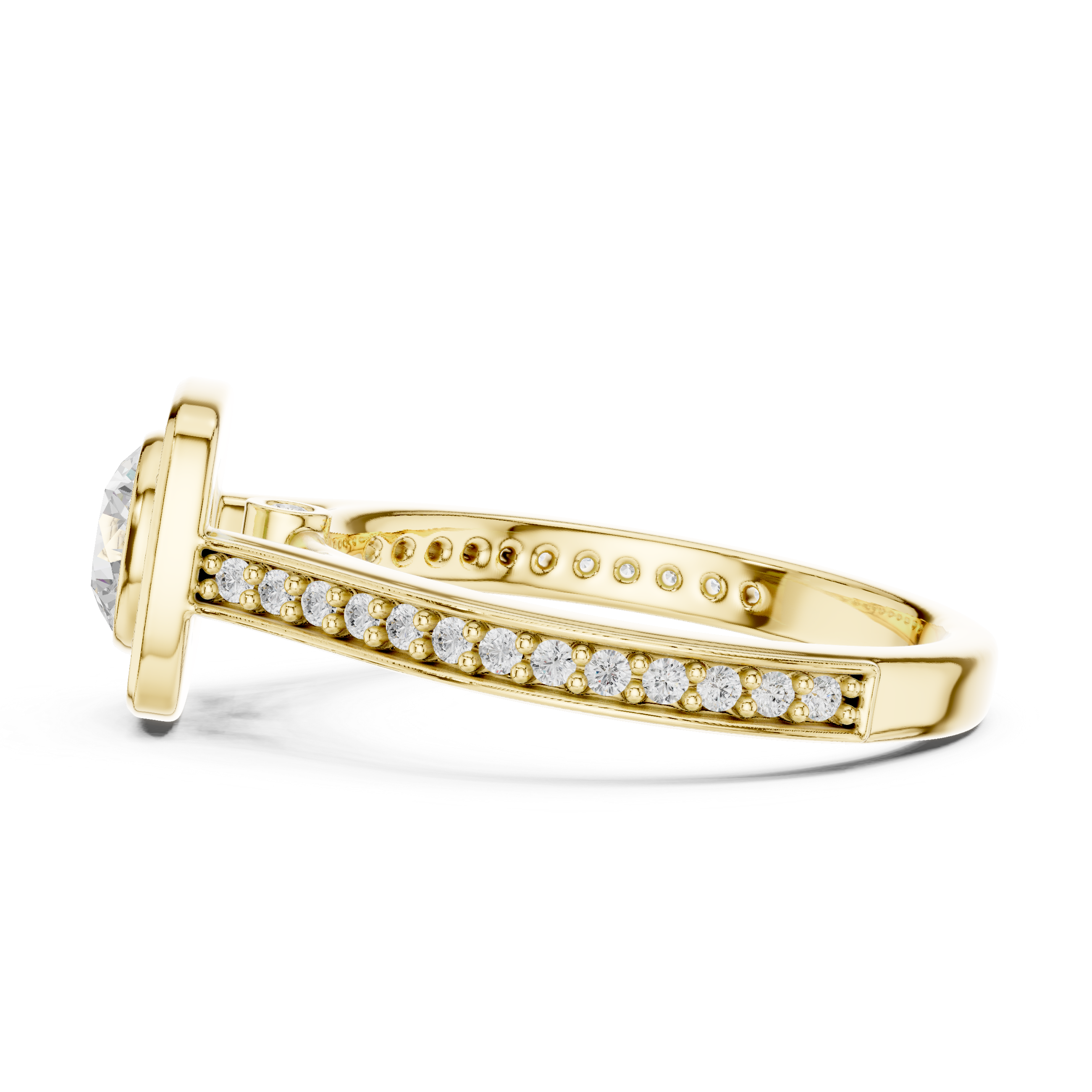Silver anklet with bead details.