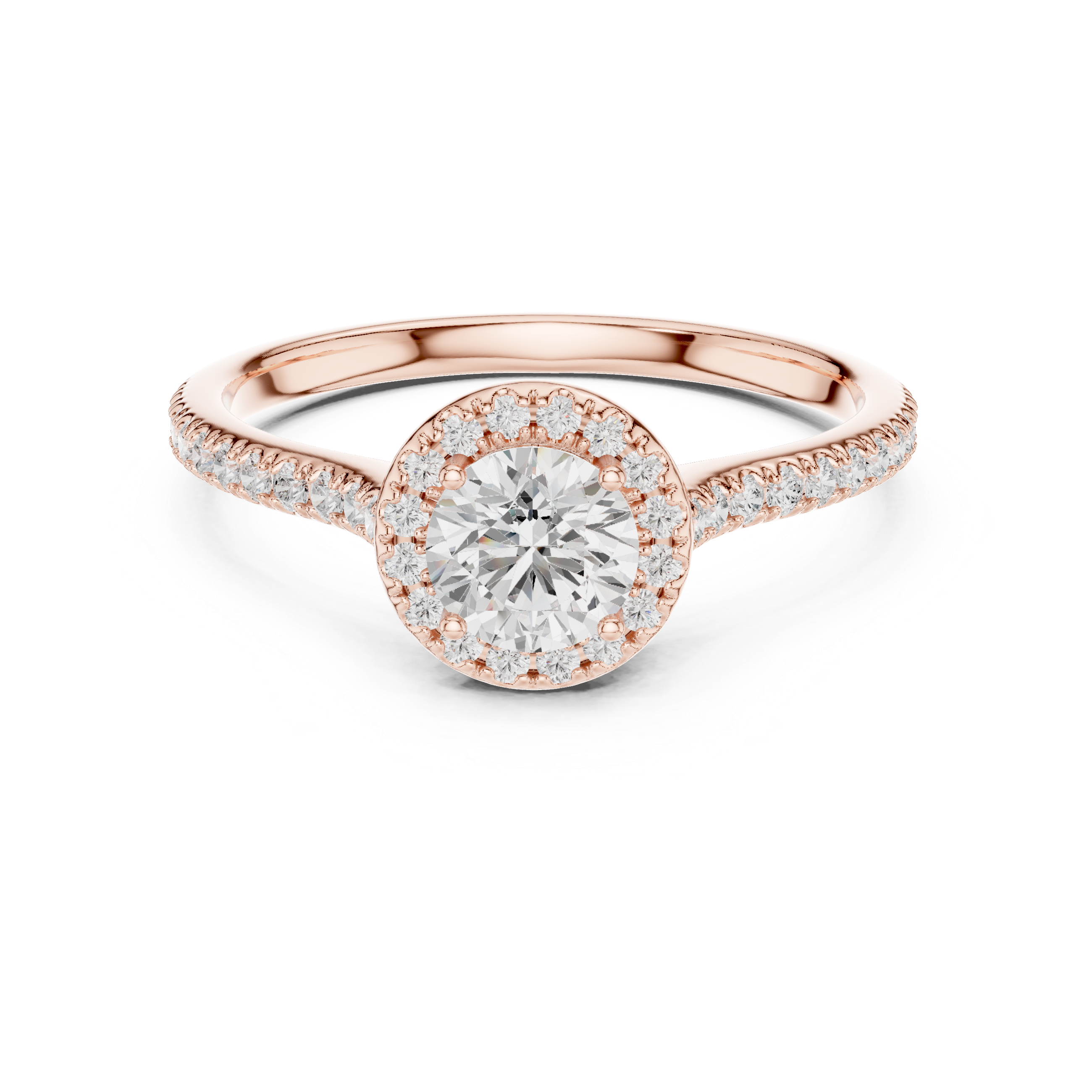 Emerald-cut diamond ring with classic prong setting.
