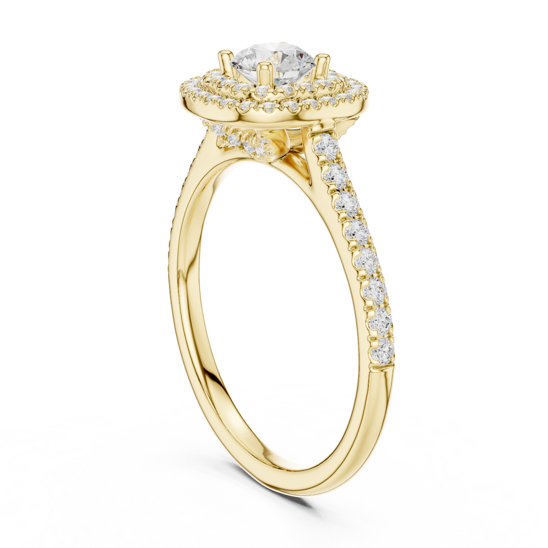 Hinged gold bracelet with engraved surface.