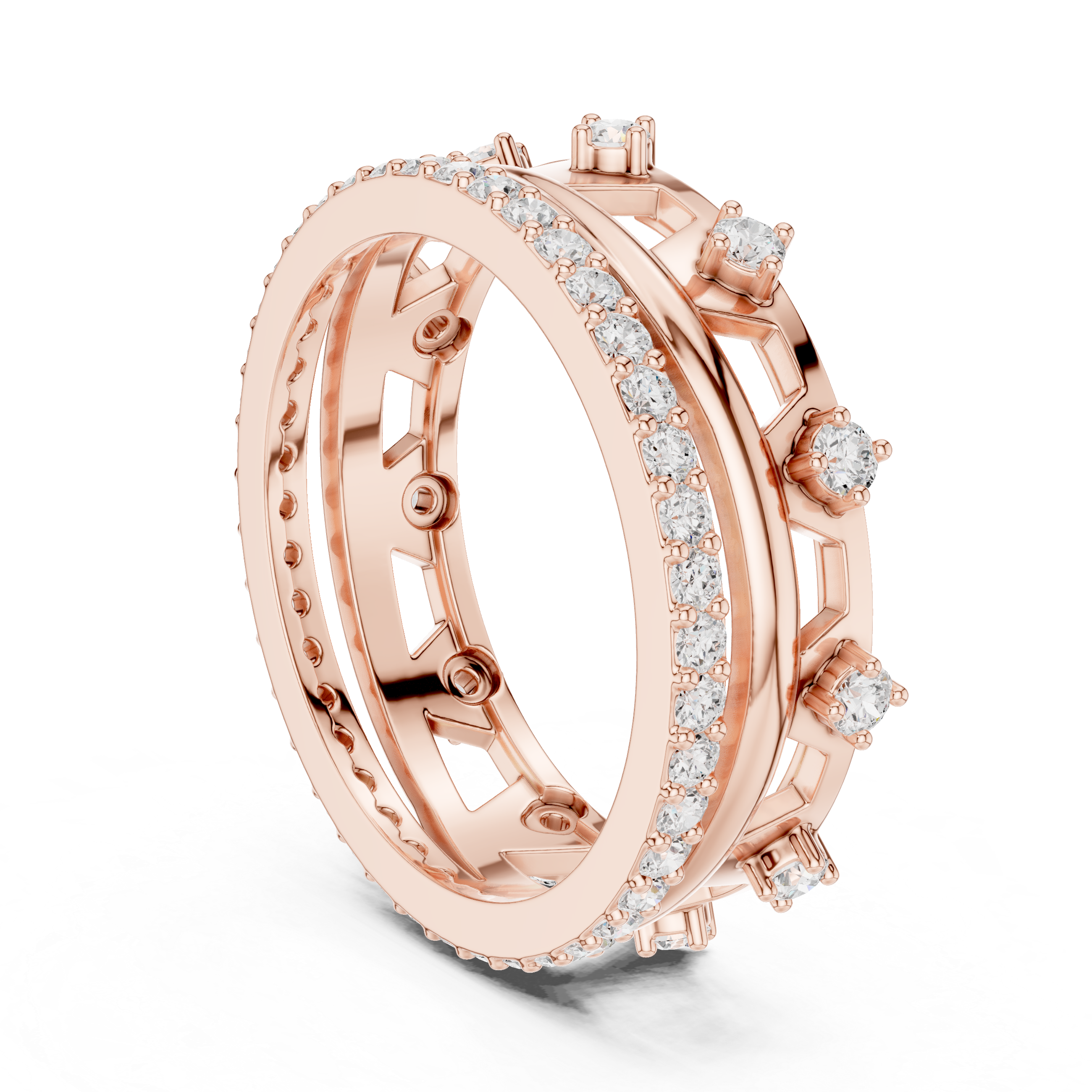 Luxury bridal diamond set featuring high-end craftsmanship.