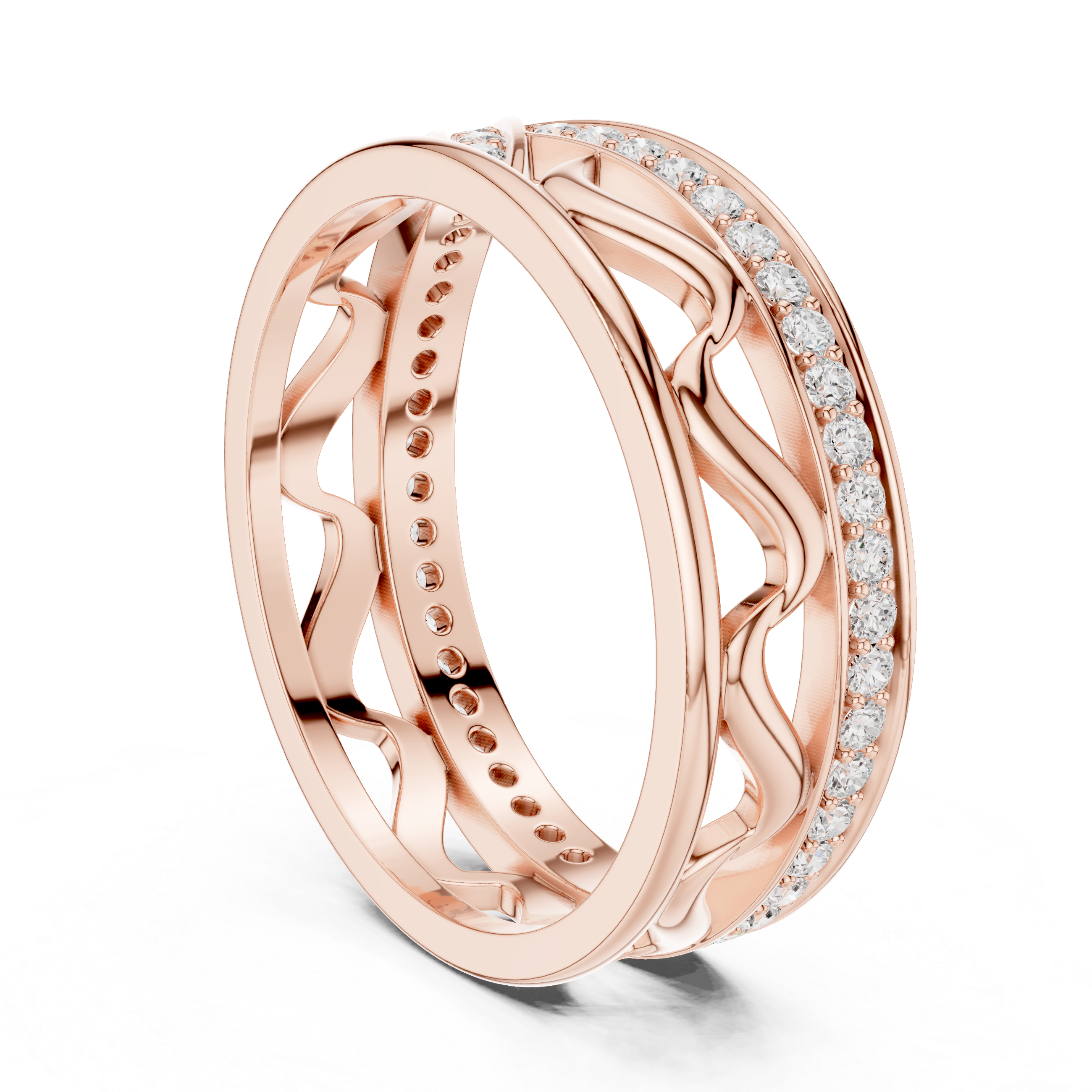 Elegant hoop earrings featuring textured gold surface.