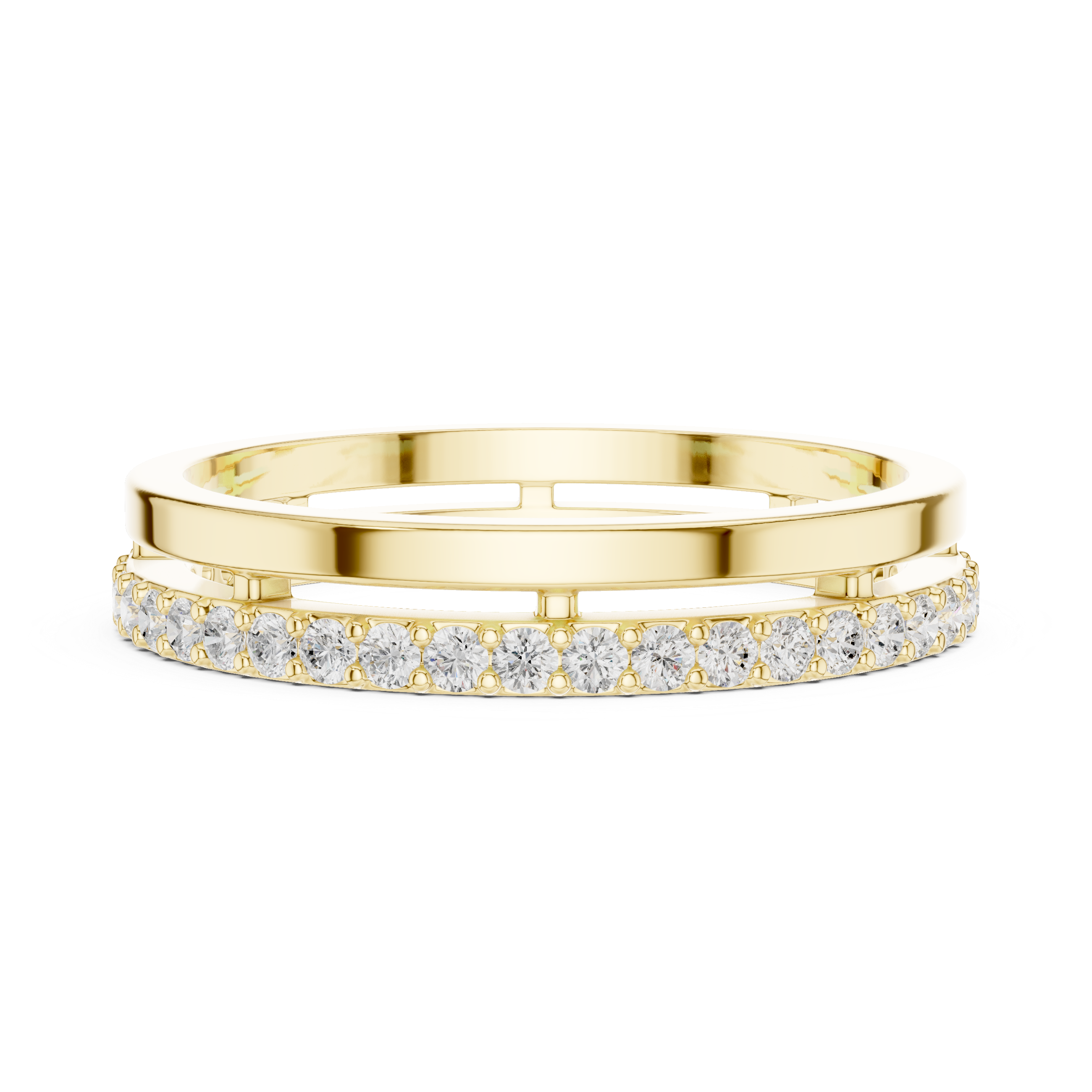 Classic oval hoop earrings with polished gold circular structure.