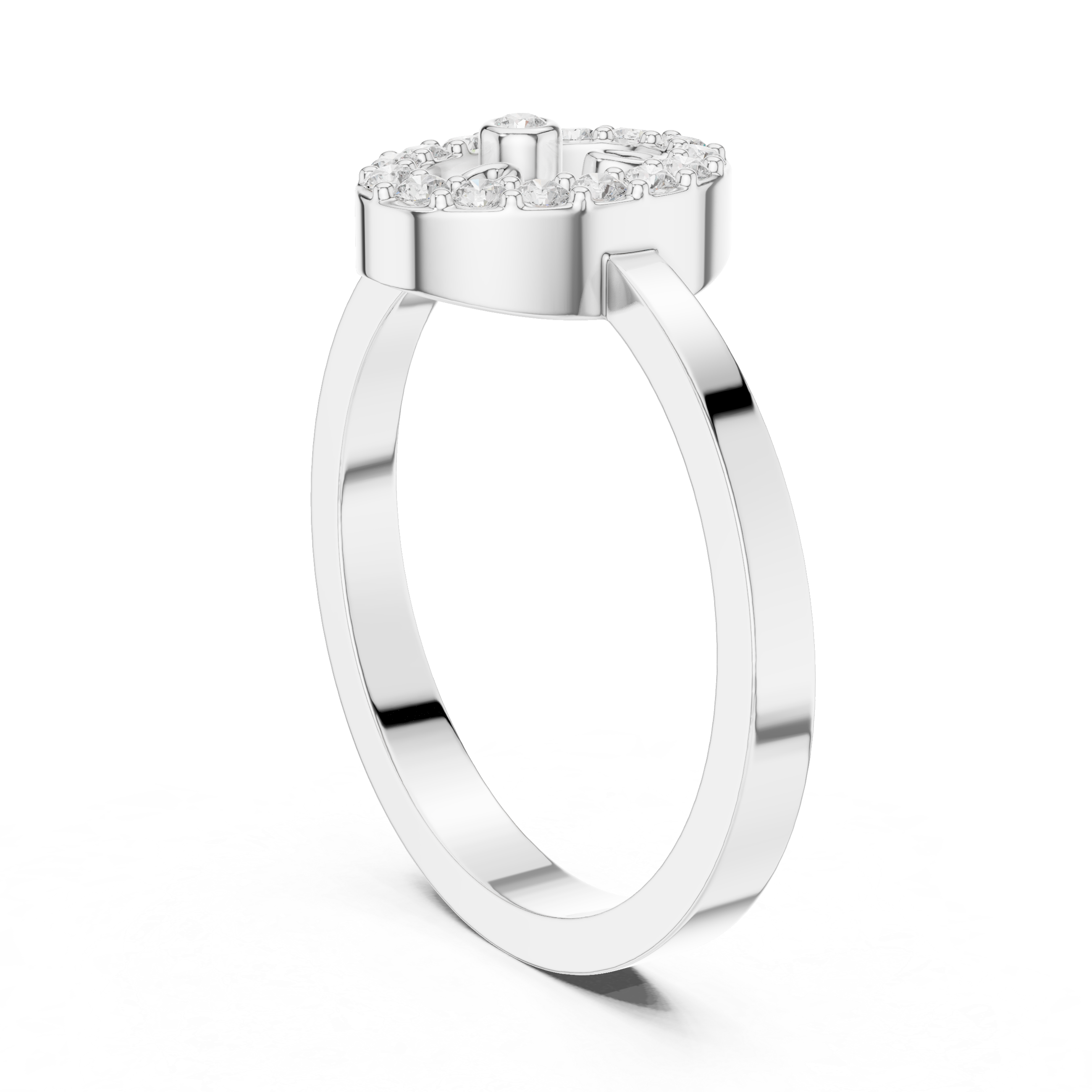 Modern open cuff bracelet with sleek minimal structure.