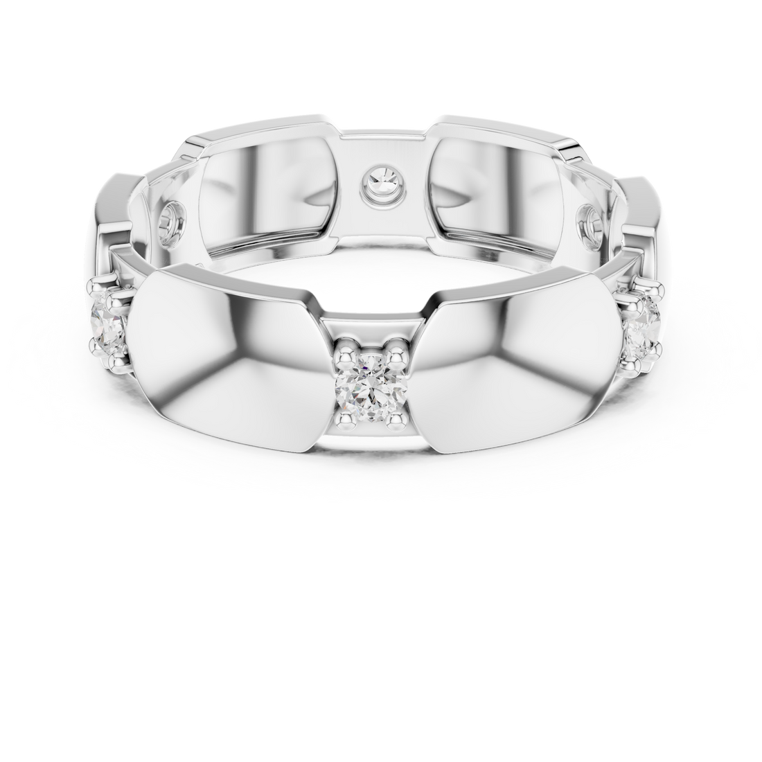 Stylish knot design ring symbolizing love and unity with polished finish.