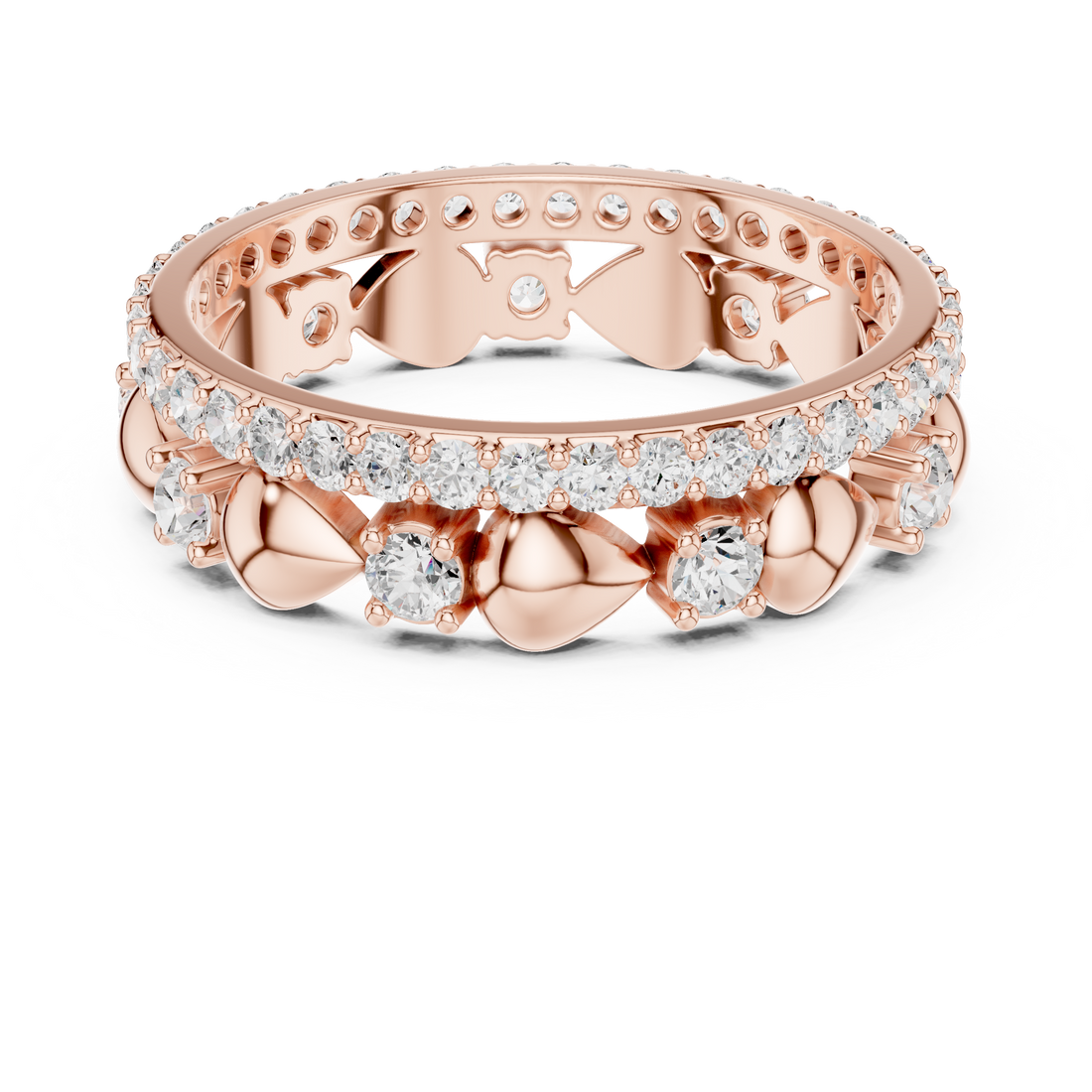 Traditional gold toe ring featuring engraved floral patterns.