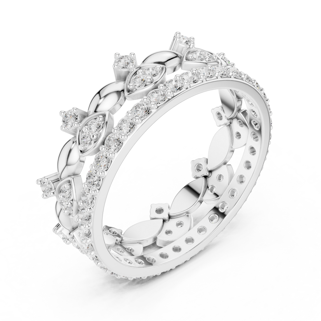 Stylish men's wedding band featuring brushed metal finish and masculine style.