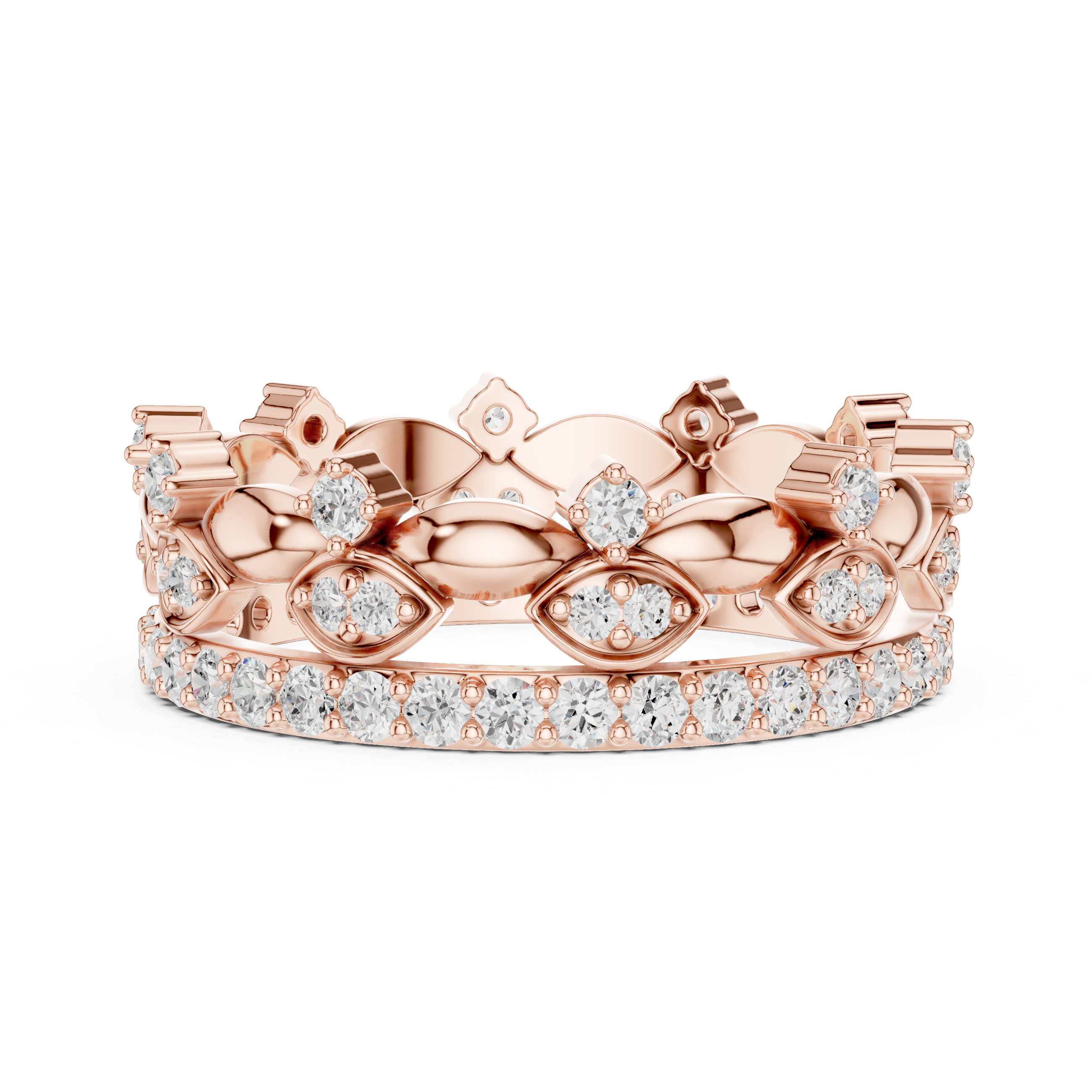 Classic floral brooch featuring detailed petal shapes and polished finish.
