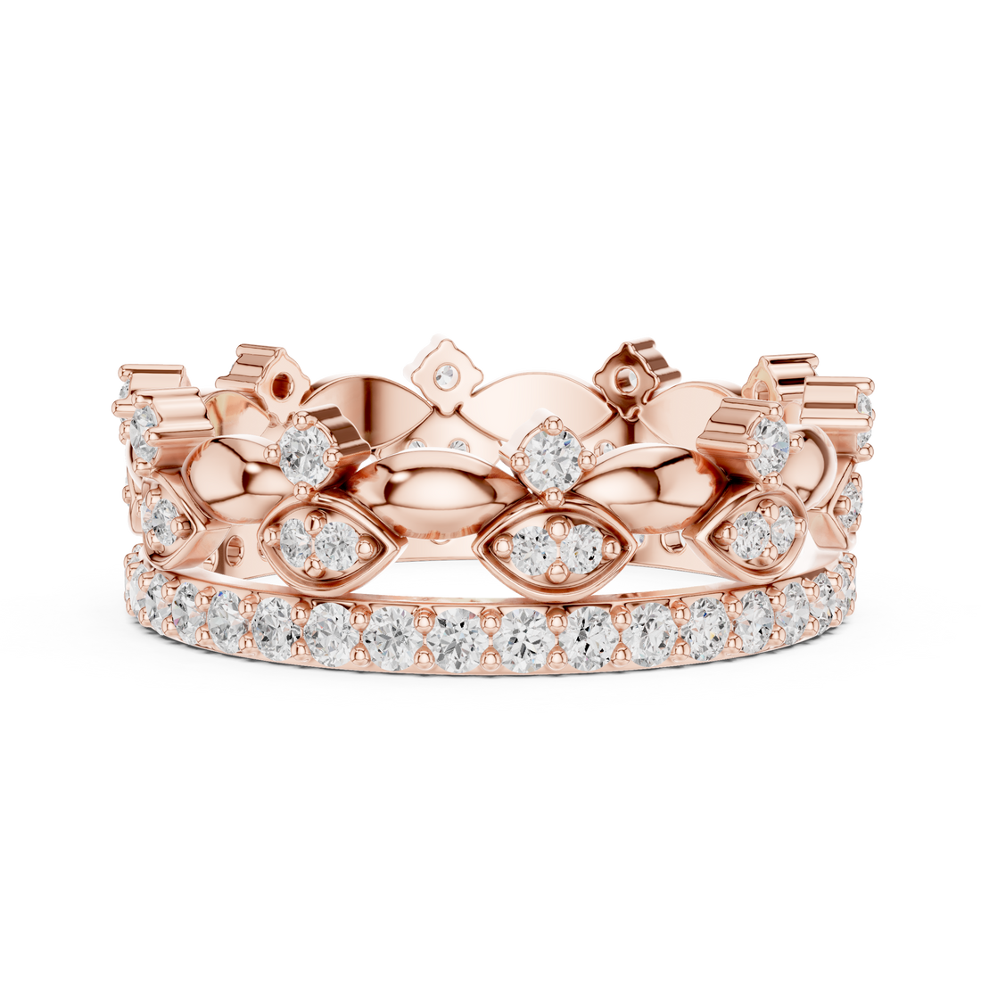 Classic floral brooch featuring detailed petal shapes and polished finish.
