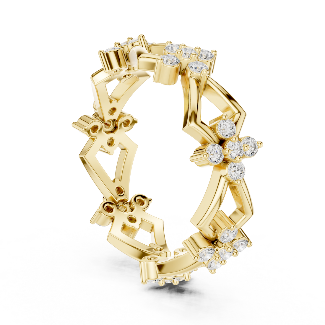 Modern open ring featuring adjustable dual-end design.
