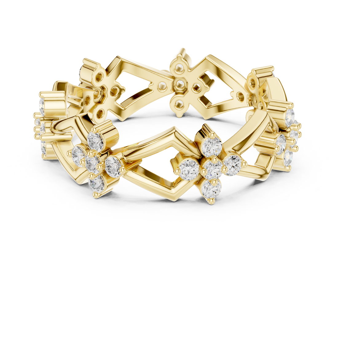 Luxury diamond drop earrings featuring sparkling brilliance.