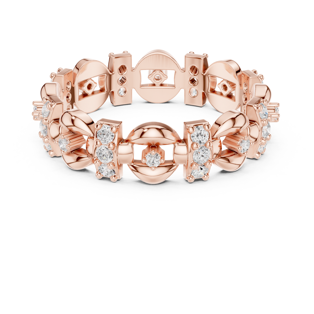Stylish charm bracelet featuring multiple decorative elements.