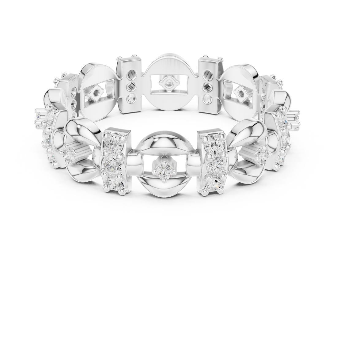 Luxury gemstone bracelet featuring vibrant stone pattern.