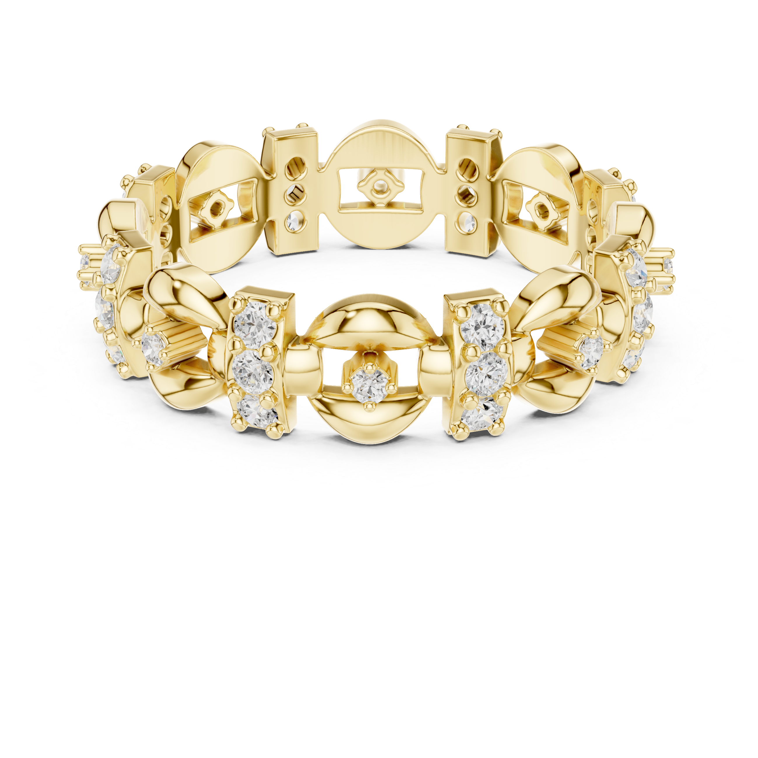 Classic wedding jewellery set featuring matching gold accessories.
