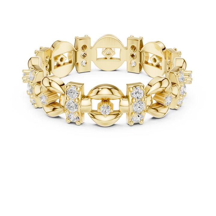 Classic wedding jewellery set featuring matching gold accessories.