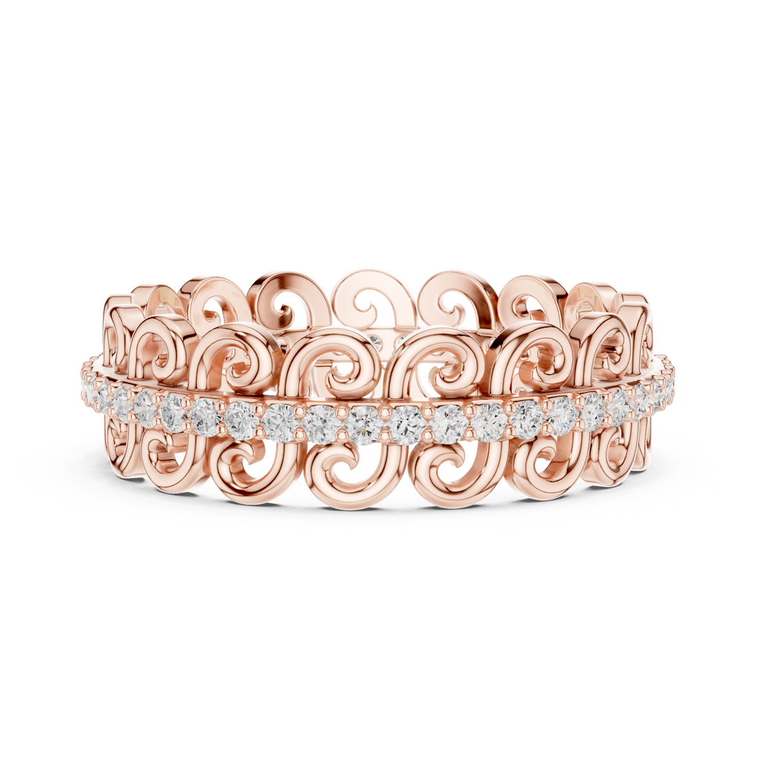 Stylish engagement jewellery set featuring modern elegant design.