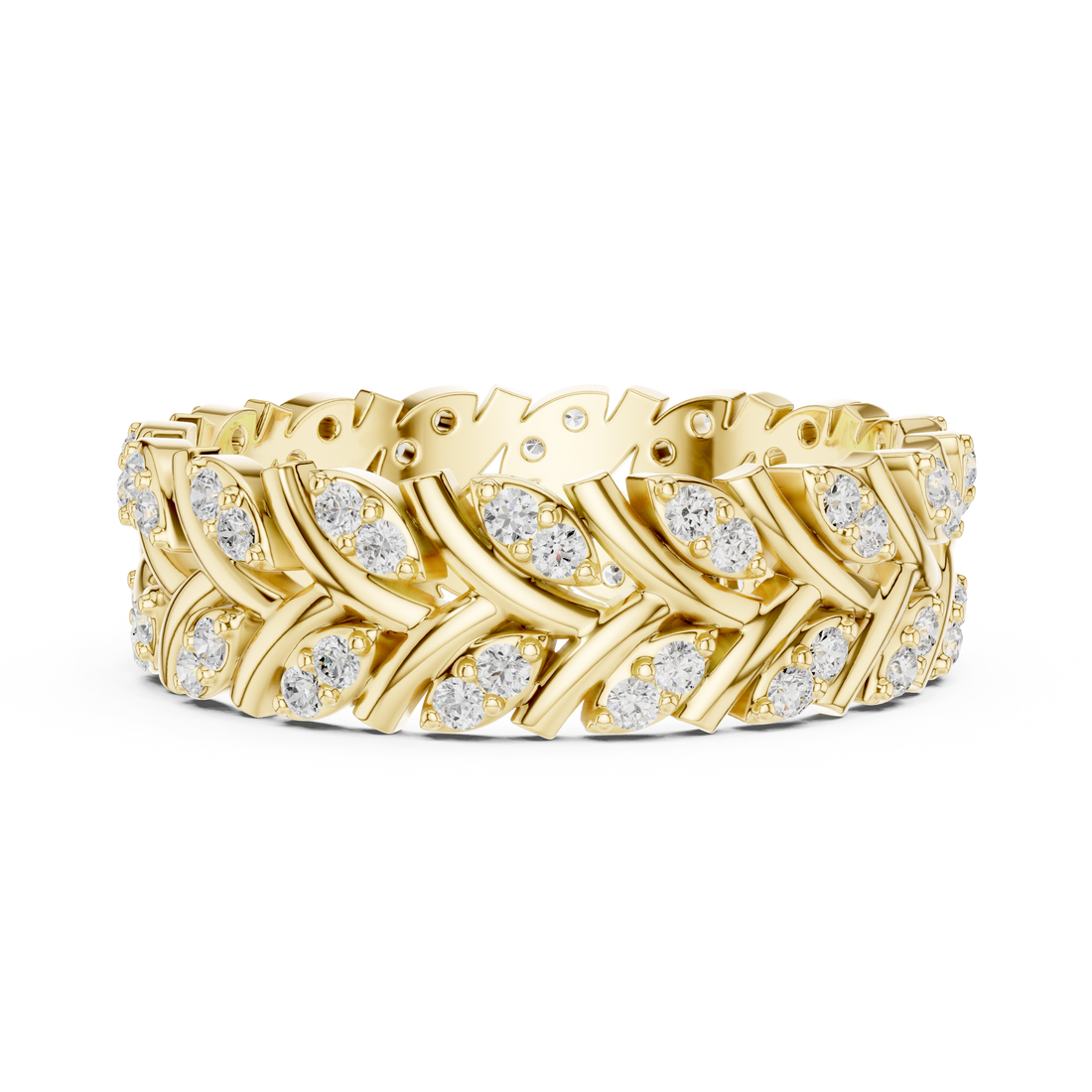 Luxury cluster diamond ring featuring multiple small stones forming dazzling centerpiece.