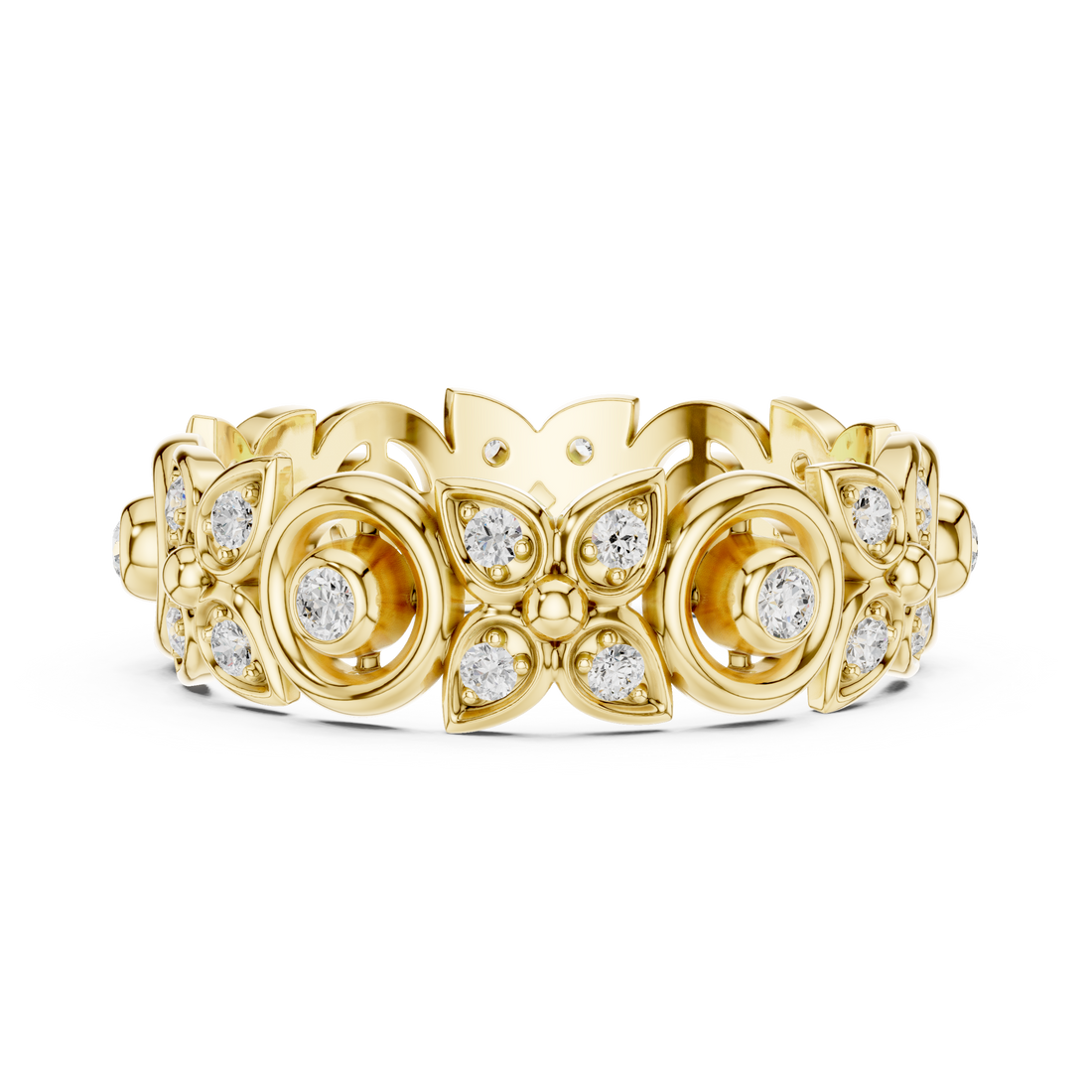 Classic oval hoop earrings with polished gold circular structure.